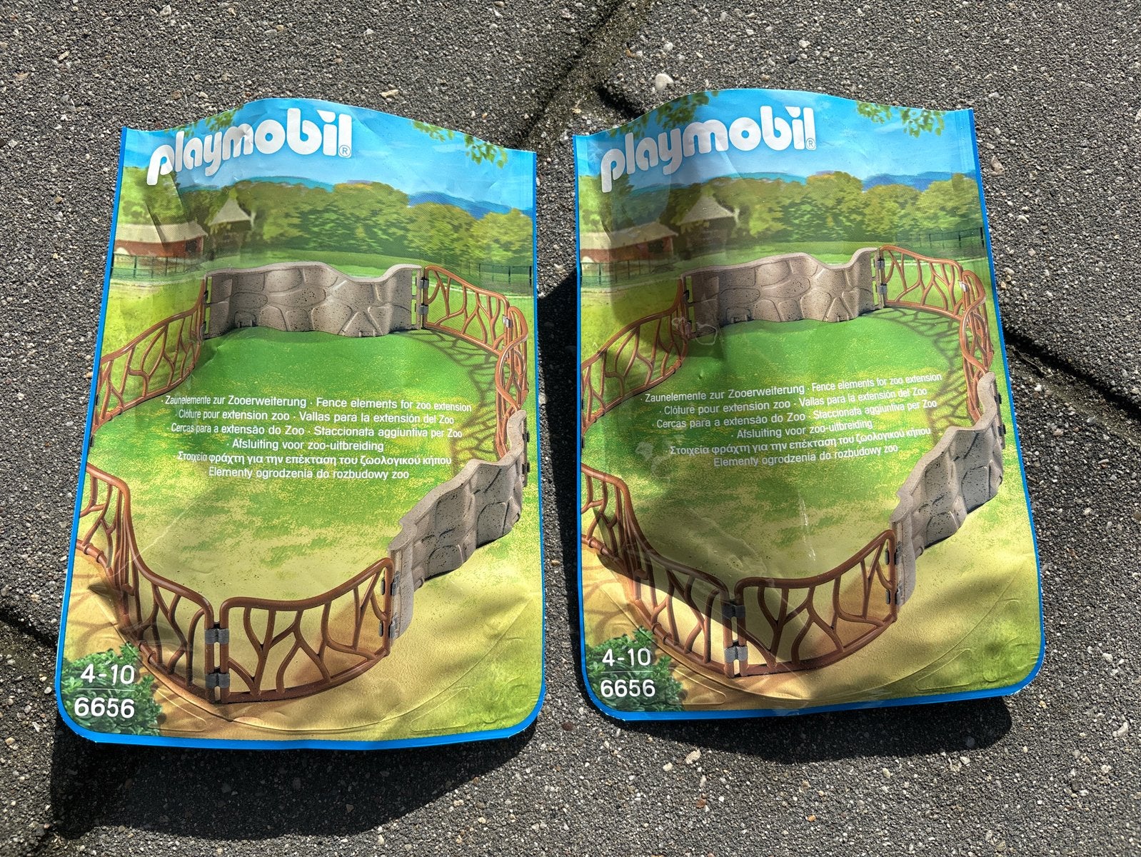2x Playmobil Zoo Omheining Uitbreiding 6656, goede staat!, Kinderen en Baby's, Complete set, Overige typen, Ophalen of Verzenden
