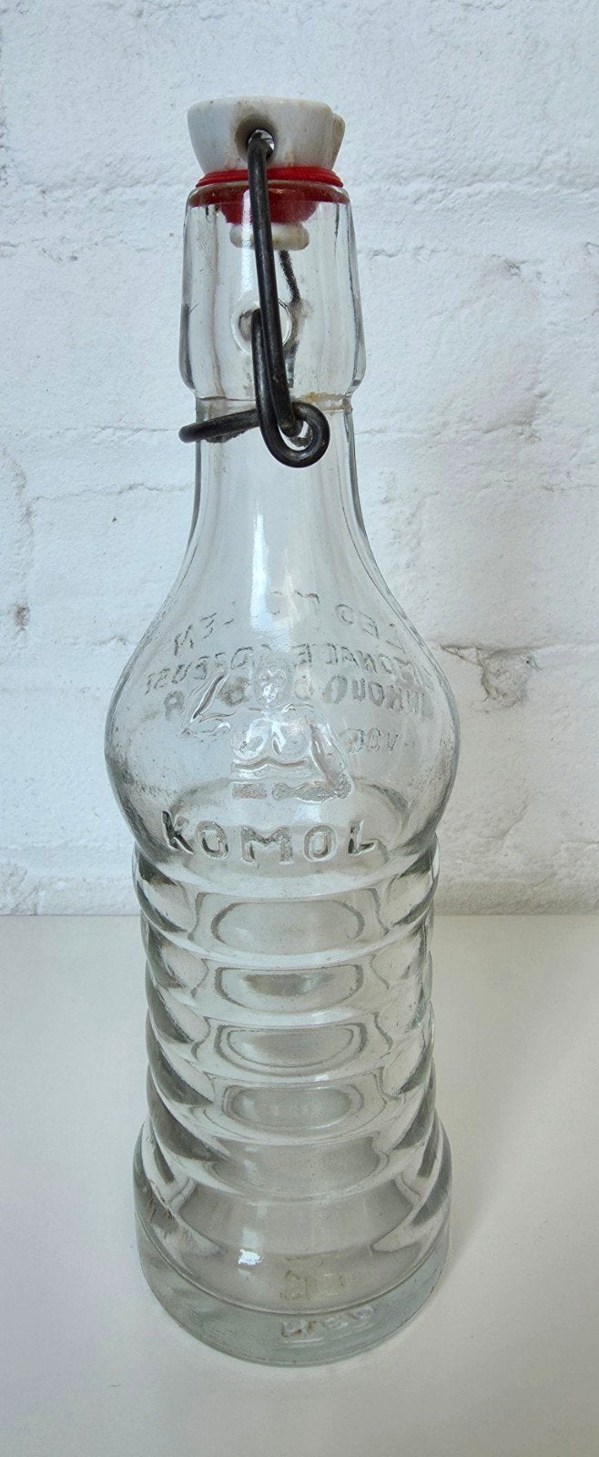 Origineel, vintage glazen KOMOL flesje / Noca Nola, Antiek en Kunst, Antiek | Glas en Kristal, Ophalen of Verzenden