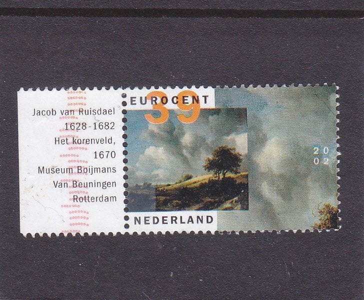 postzegel Nederland  met Tab, Verzenden, Na 1940, Gestempeld