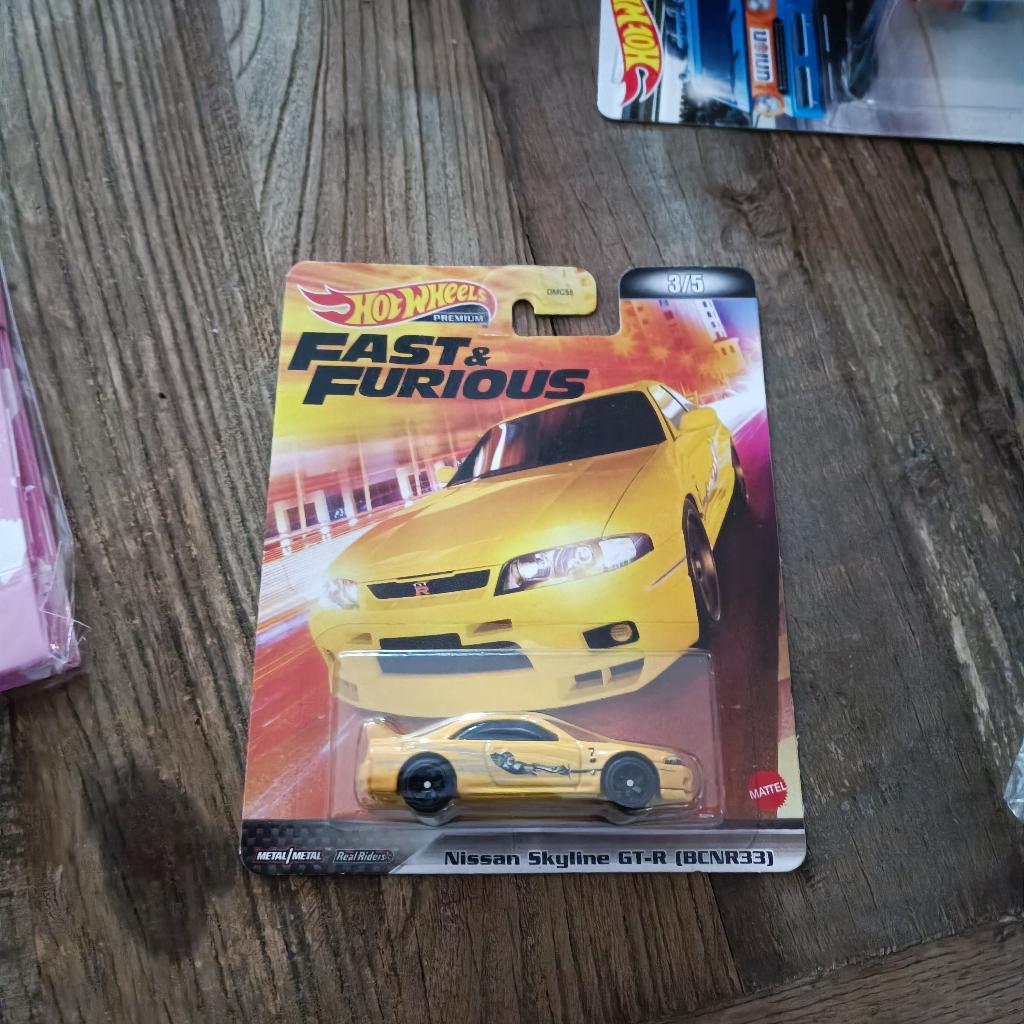 Hot Wheels NISSAN SKYLINE GT-R BCNR33 FAST & FURIOUS, Ophalen of Verzenden, Nieuw, Auto