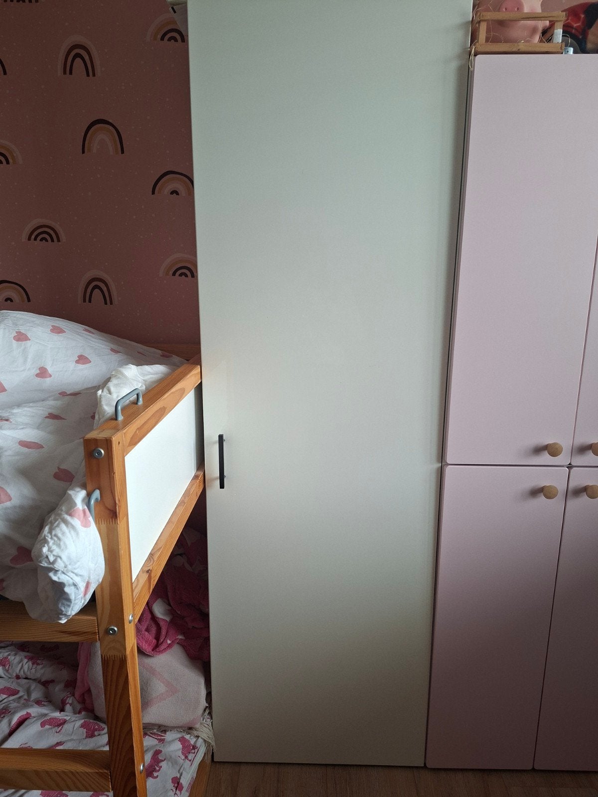 Hoogglans witte kast met planken, Huis en Inrichting, Kasten | Kledingkasten, Ophalen, Overige materialen, 50 tot 100 cm, 150 tot 200 cm