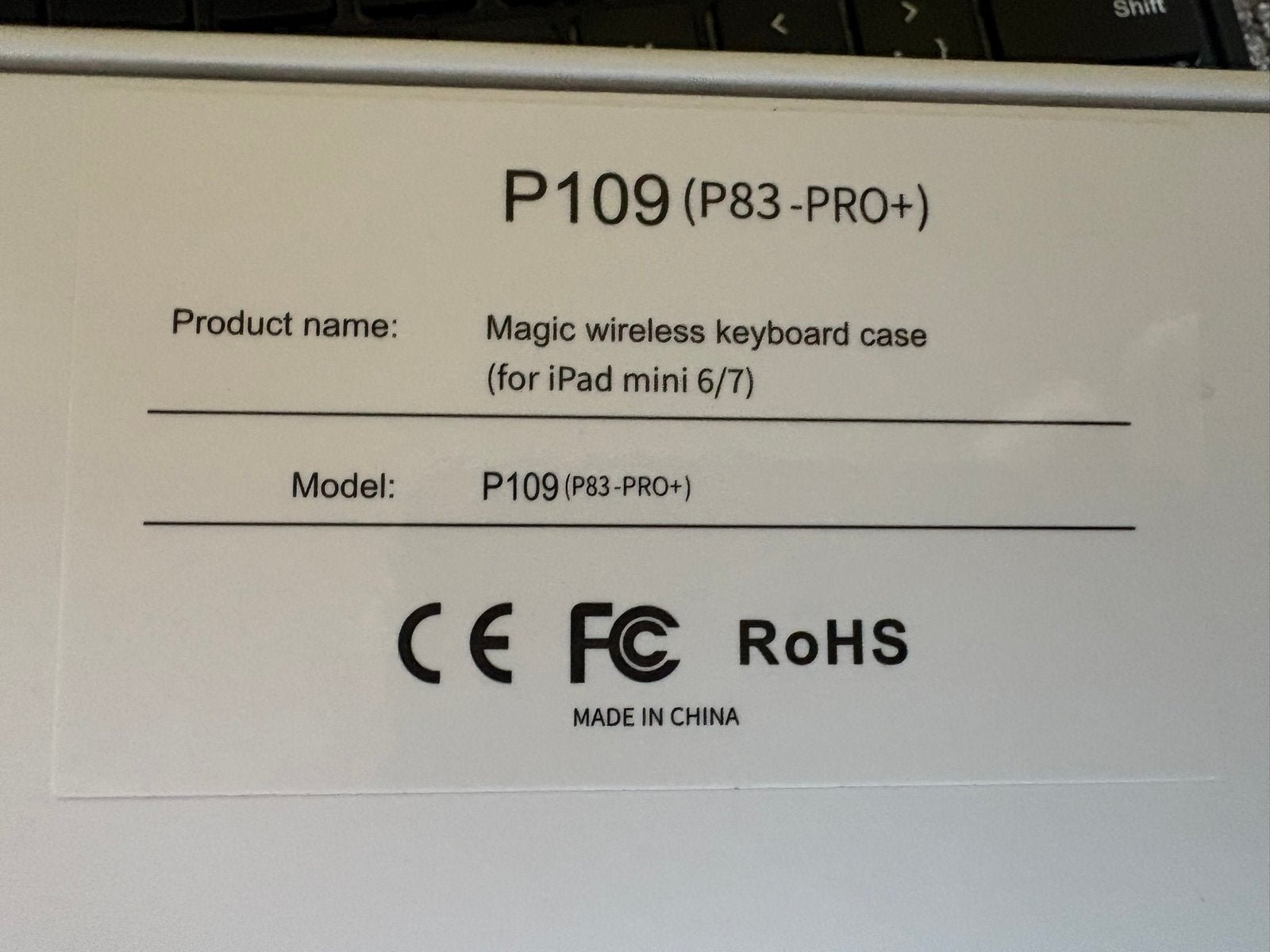 Foto 5 van Bluetooth toetsenbord voor apple ipad mini 6 of / 7