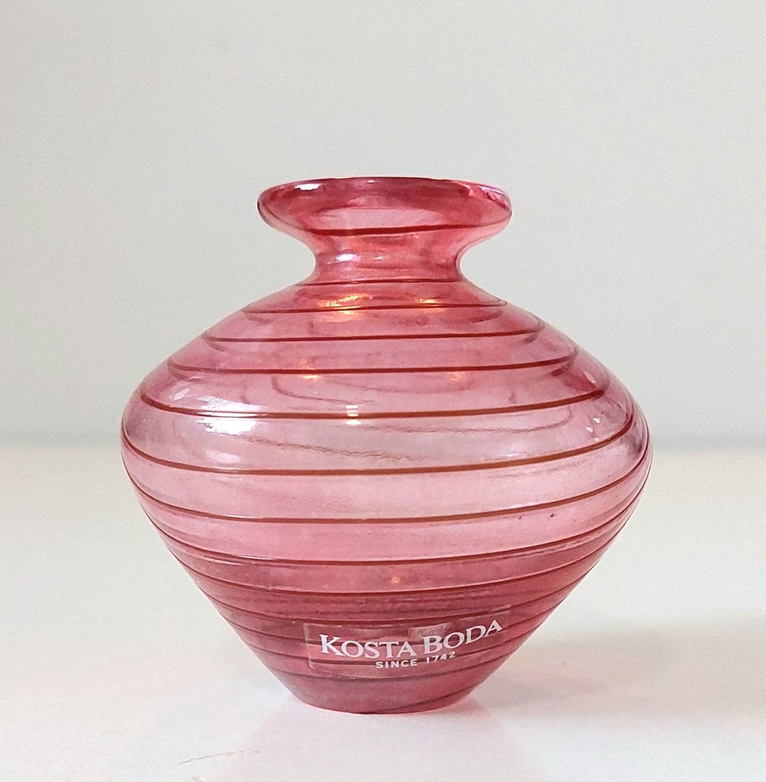 Vintage Kosta Boda Minos Design Vaasje Bertil Vallien 48975, Verzenden, Vaas, Glas, Gemerkt
