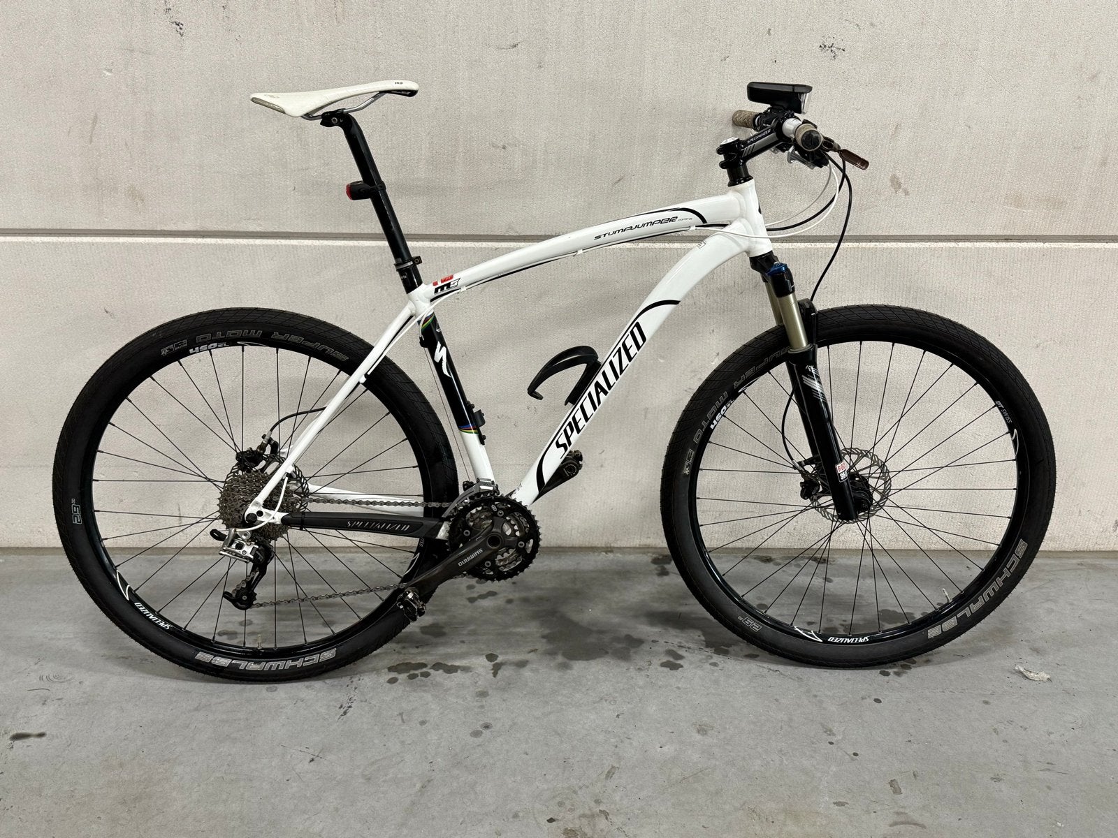 Specialized Stumjumper Mountainbike - Wit/Zwart, Gebruikt, Hardtail, Heren, Schijfrem