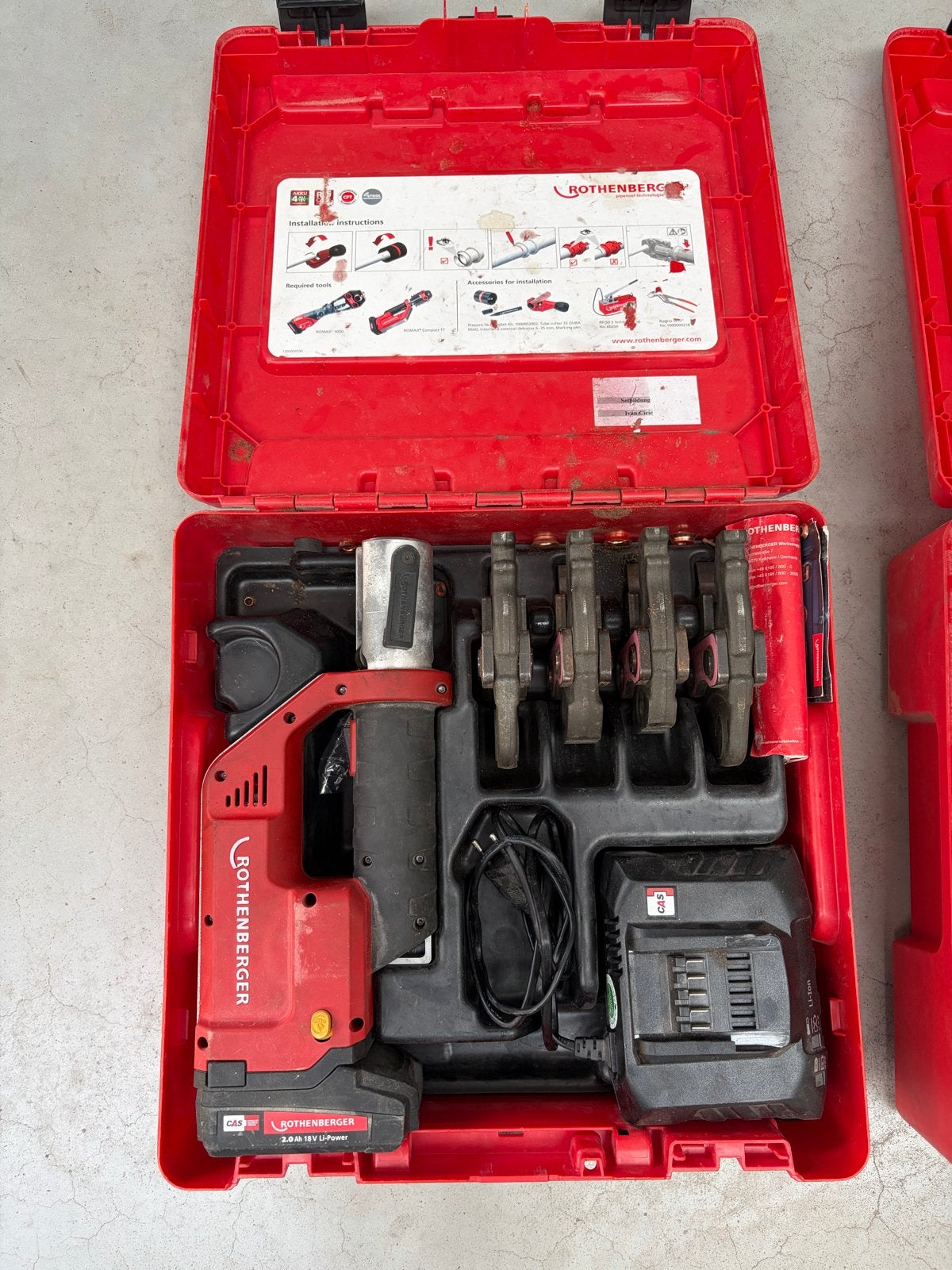 Rothenberger ROMAX Compact TT pers set, Ophalen, Gebruikt