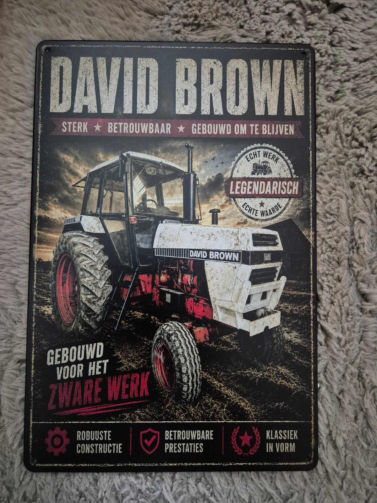 David Brown reclamebord, Ophalen of Verzenden, Nieuw, Reclamebord