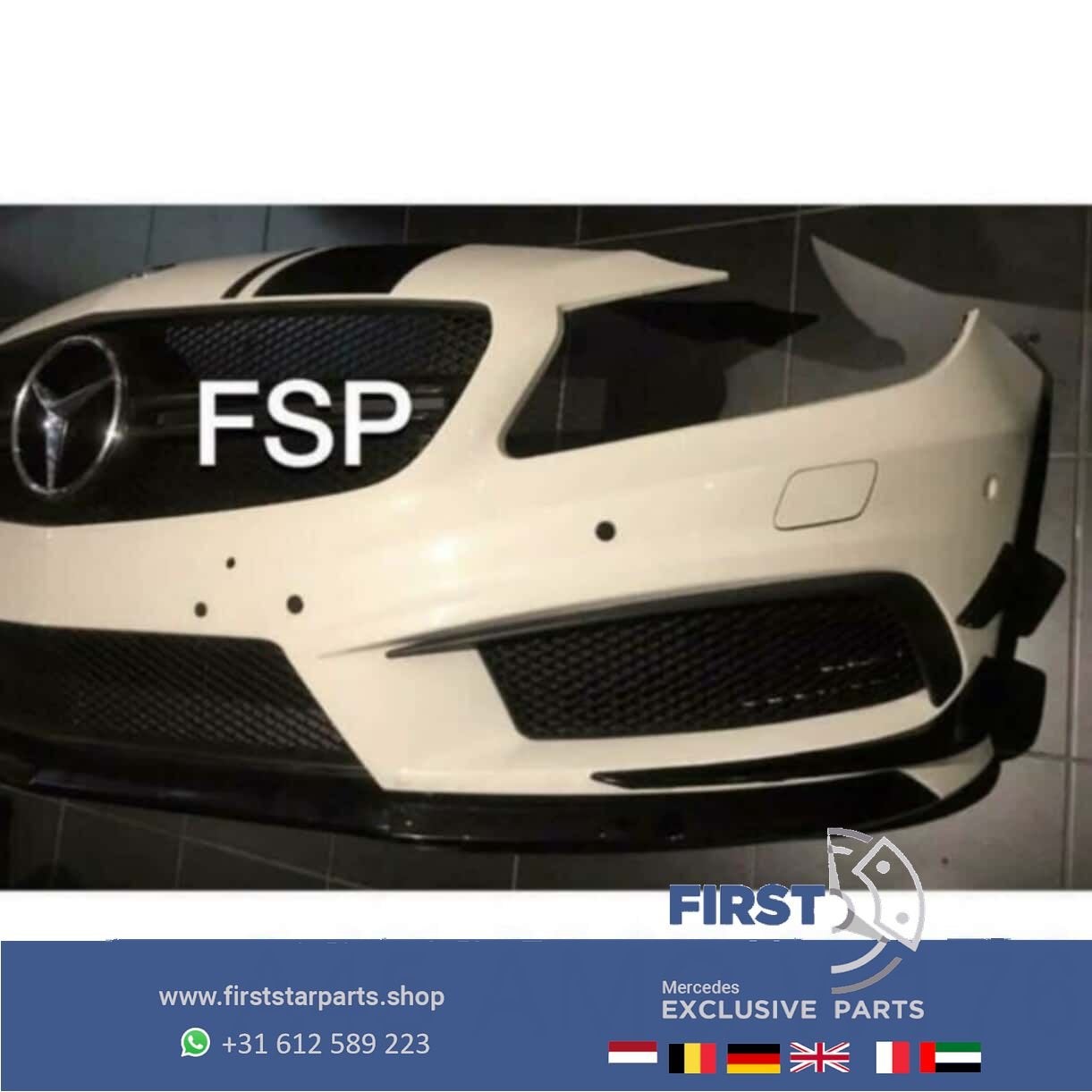 W176 A45 AERODYNAMICA PAKKET BUMPER Mercedes A Klasse VOORBU, Gebruikt, -, Voor, Ophalen of Verzenden