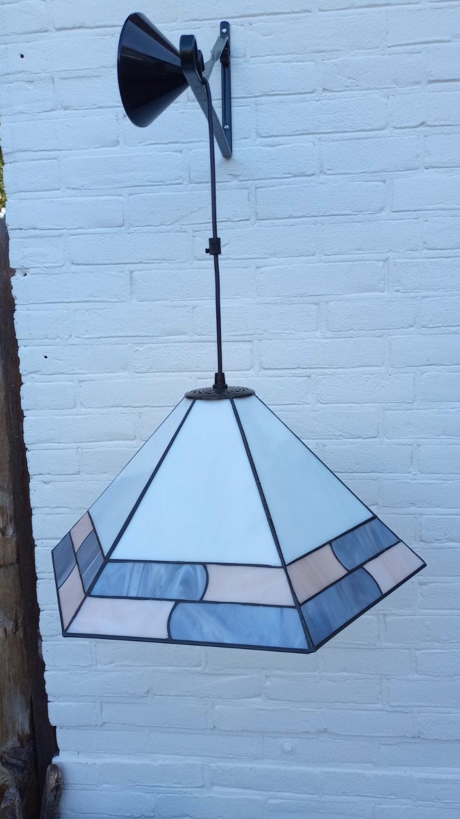 Tiffany stijl hamglamp, Ophalen of Verzenden