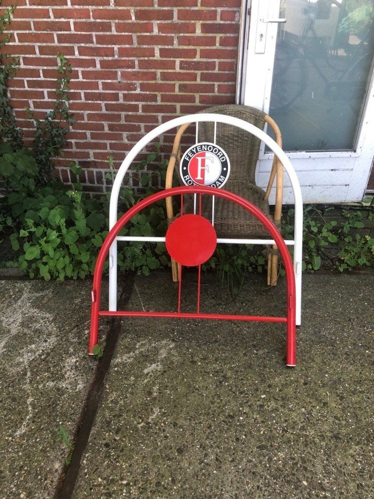 Feyenoord bed, eenpersoonsbed, Ophalen, Gebruikt, 90 cm, 200 cm