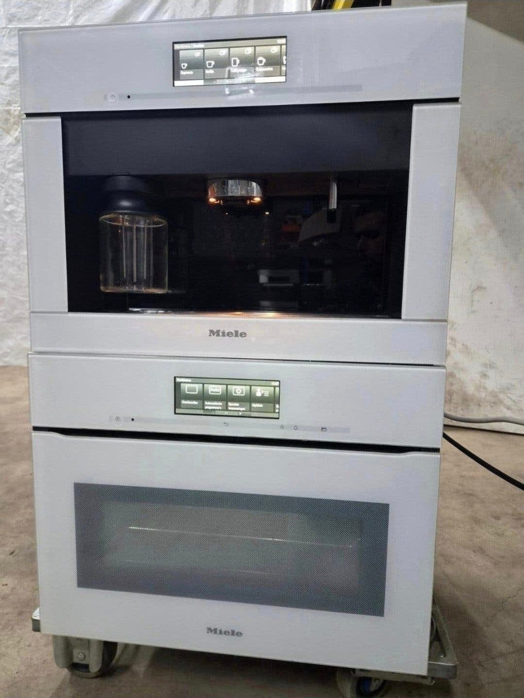 Miele H6800BPX Touch 2 Open + CVA 6805 | Brilliant White, Witgoed en Apparatuur, Ophalen, Minder dan 45 cm, Hete lucht, Inbouw