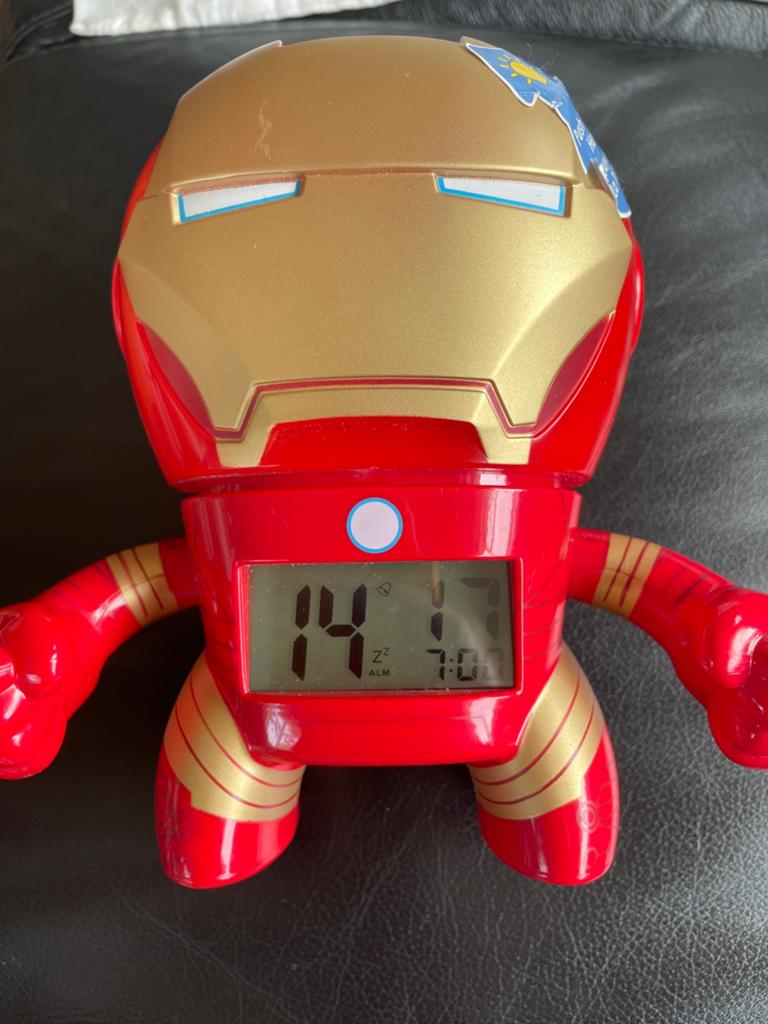 Avengers Bulb Botz Iron Man wekker, Ophalen of Verzenden, Zo goed als nieuw, Digitaal