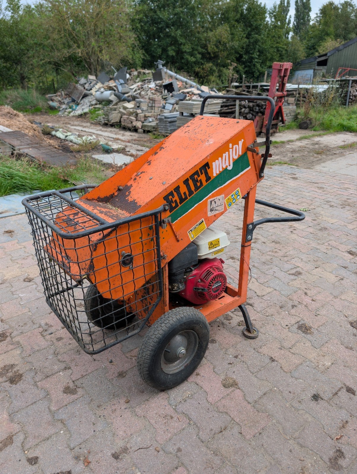 Eliet Major hakselaar met Honda GX270 motor, Benzine, Gebruikt, Met opvangbak, Ophalen
