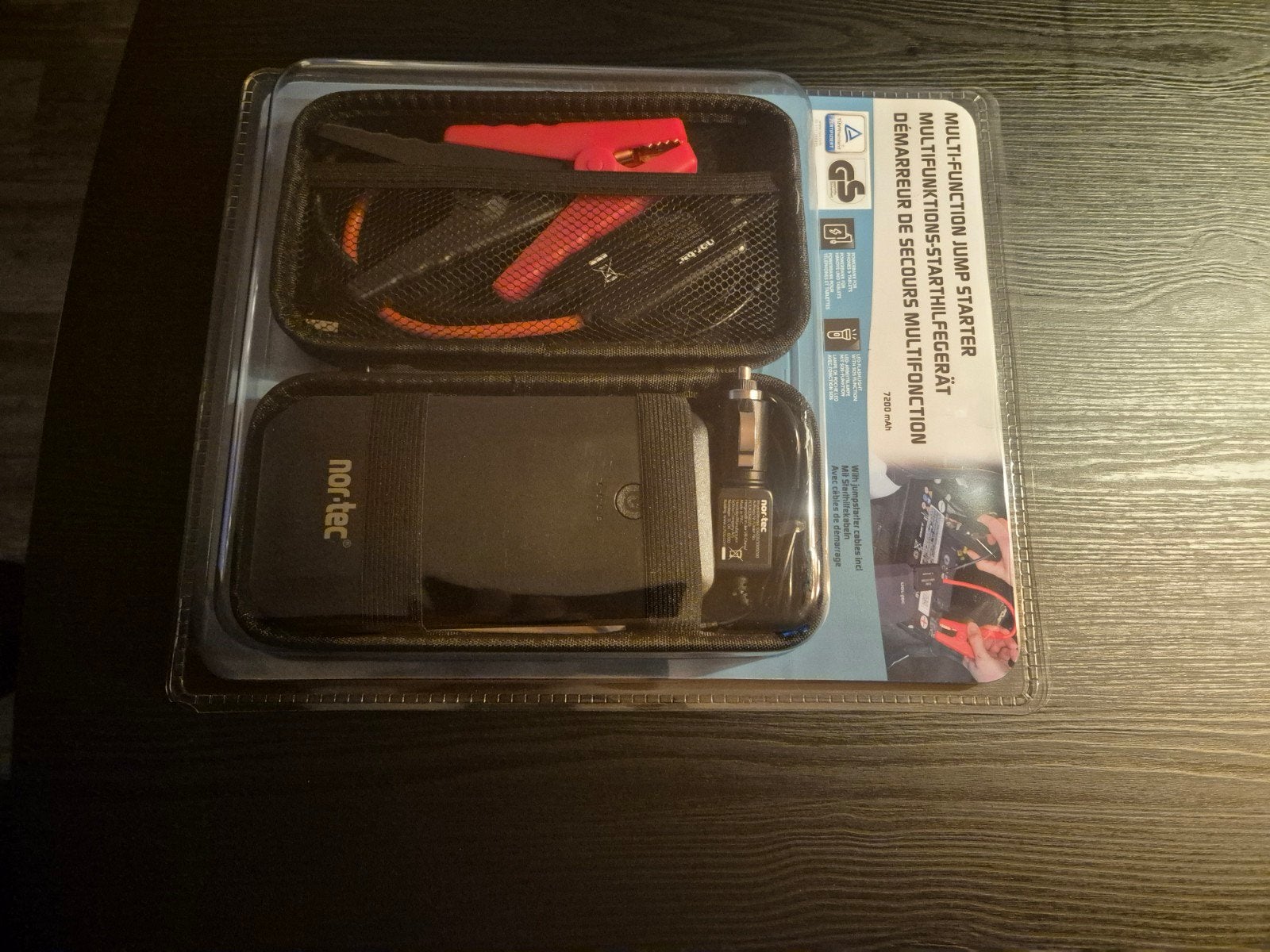 Nor-Tec Multifunctionele Jump Starter 7200 mAh, Auto diversen, Ophalen of Verzenden, Nieuw
