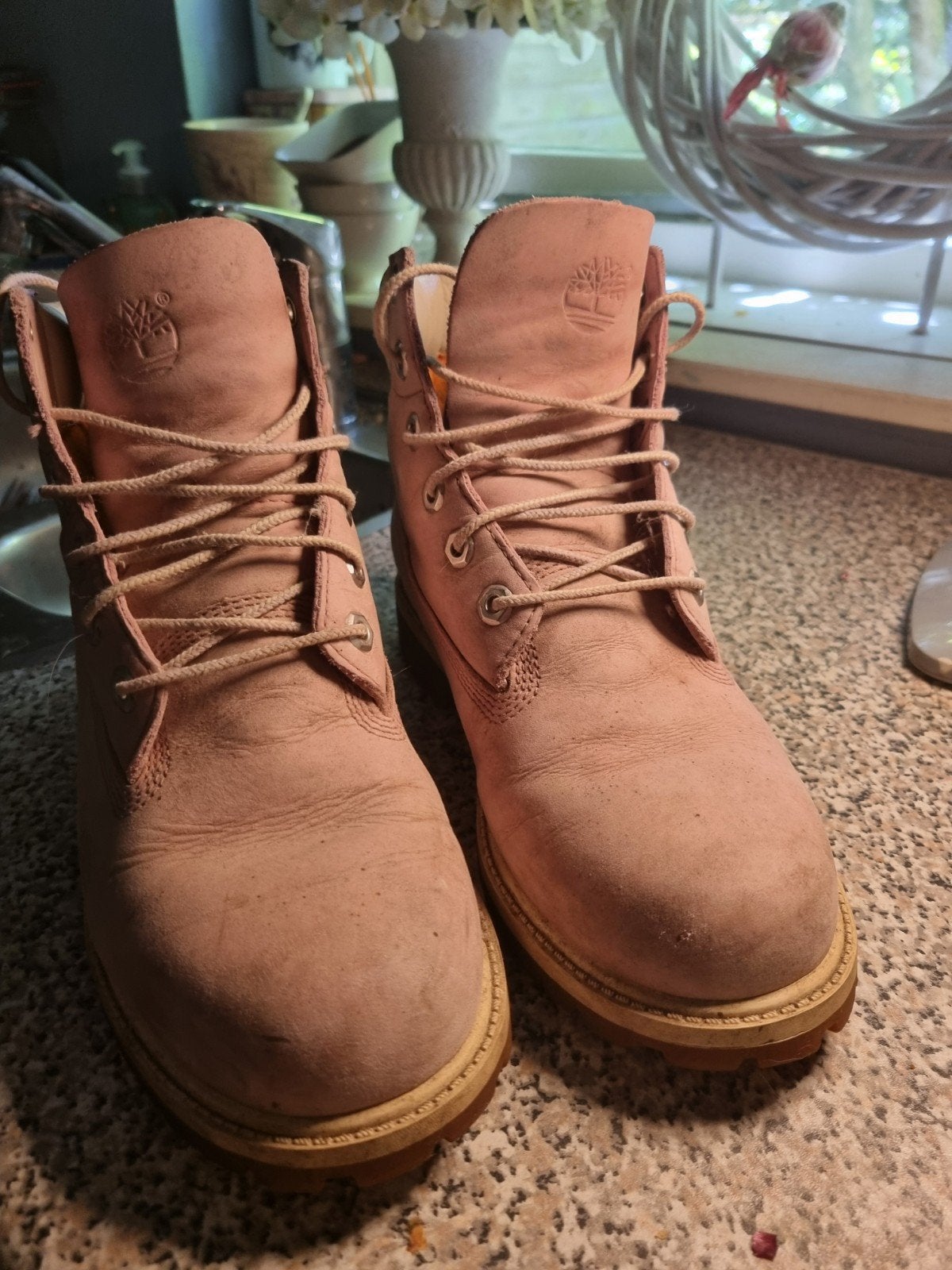 Timberland  Premium.Oudrose,Maat 39  bijna niet gedragen!!, Kleding | Dames, Ophalen, Zo goed als nieuw, Bruin, Wandelschoenen