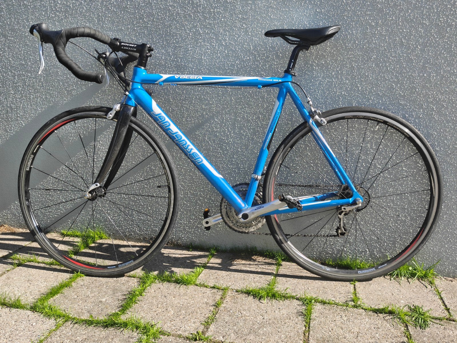 JanJanssen Vuelta - oud maar nog steeds snel & licht, 28 inch, Gebruikt, Velgrem, Aluminium