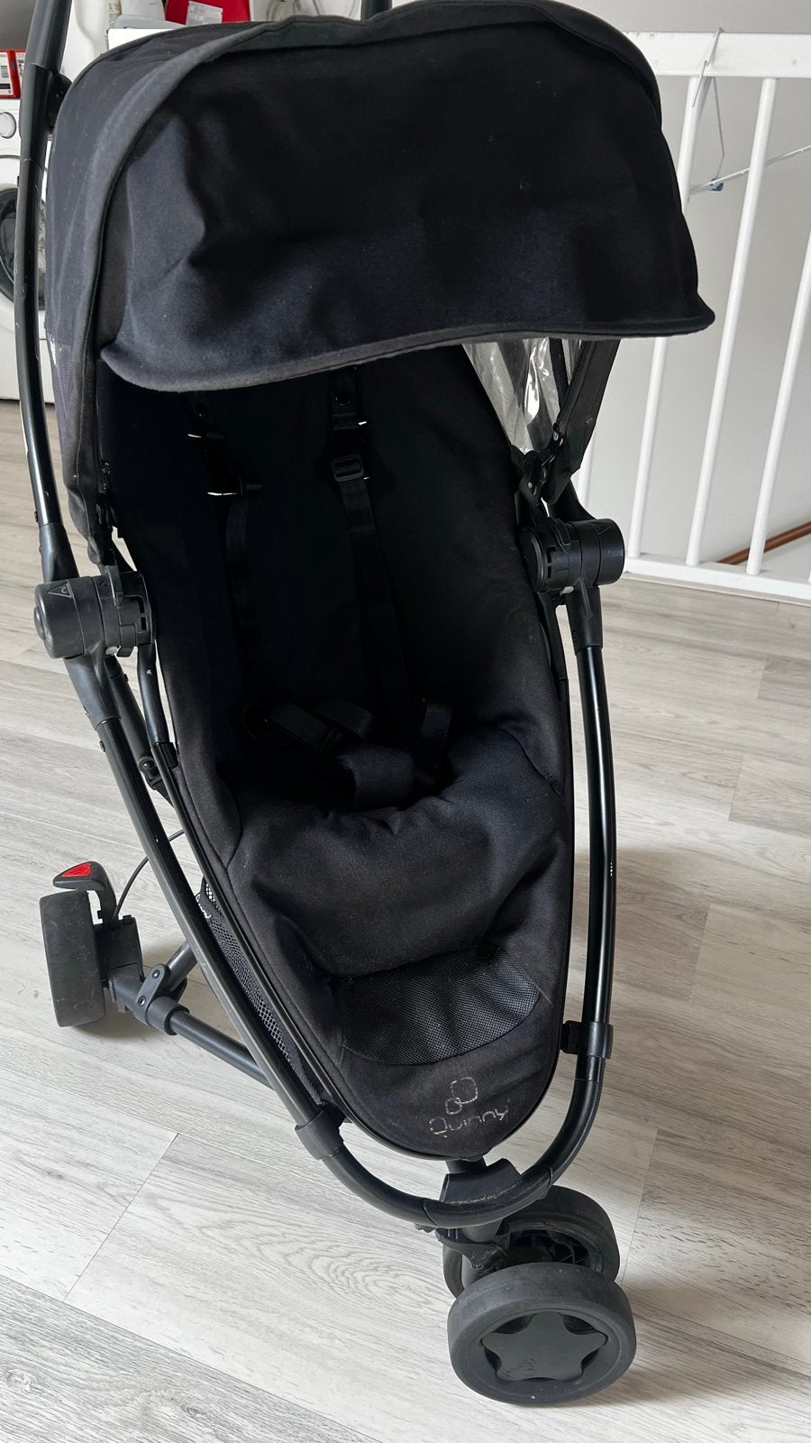 Quinny Zapp black on black, Gebruikt, Quinny, Met autostoeltje, Ophalen