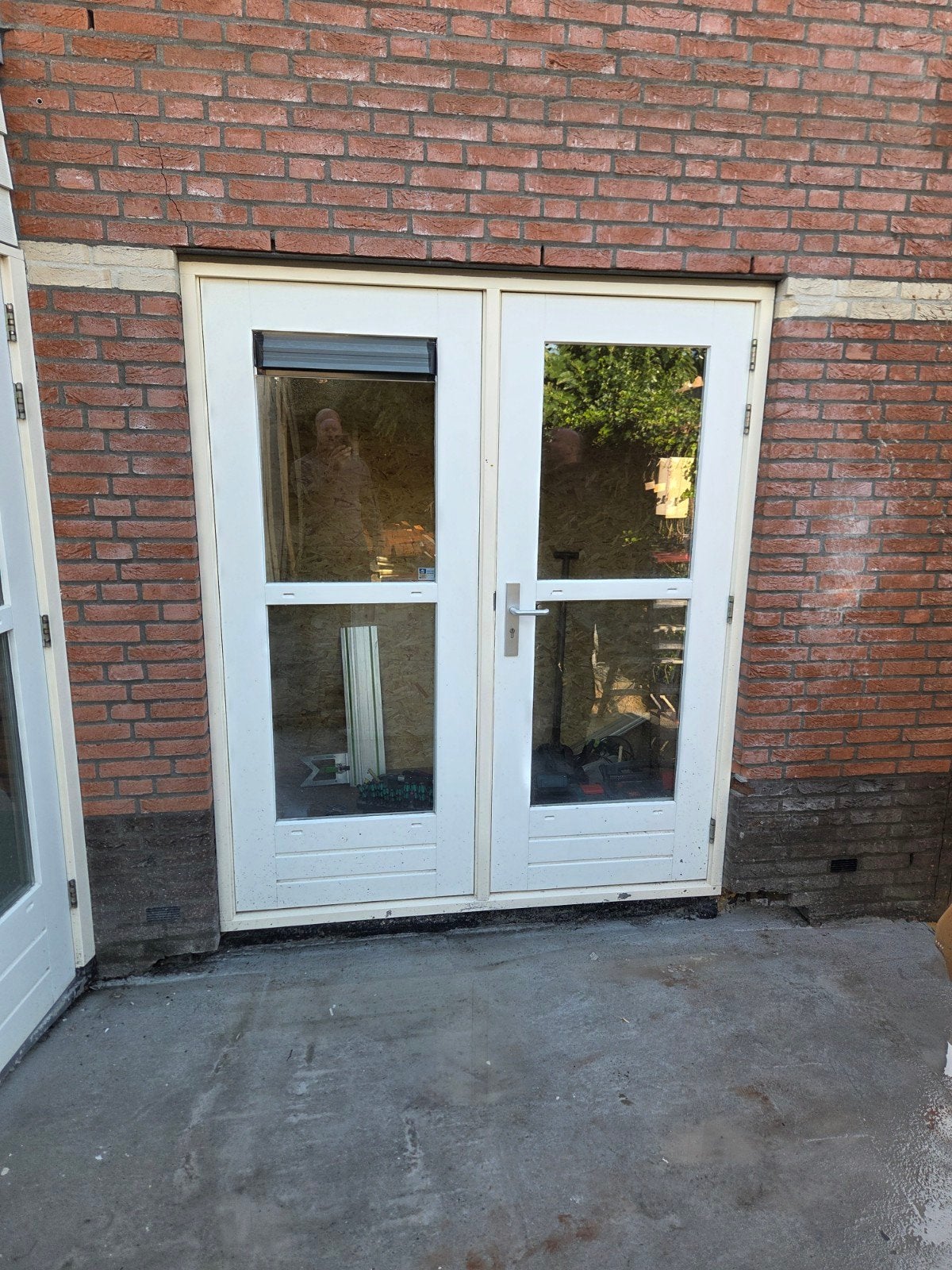 dubbel deurkozijn met bijpassende achterdeurkozijn, Ophalen, Hout, 75 tot 150 cm, Deurkozijn