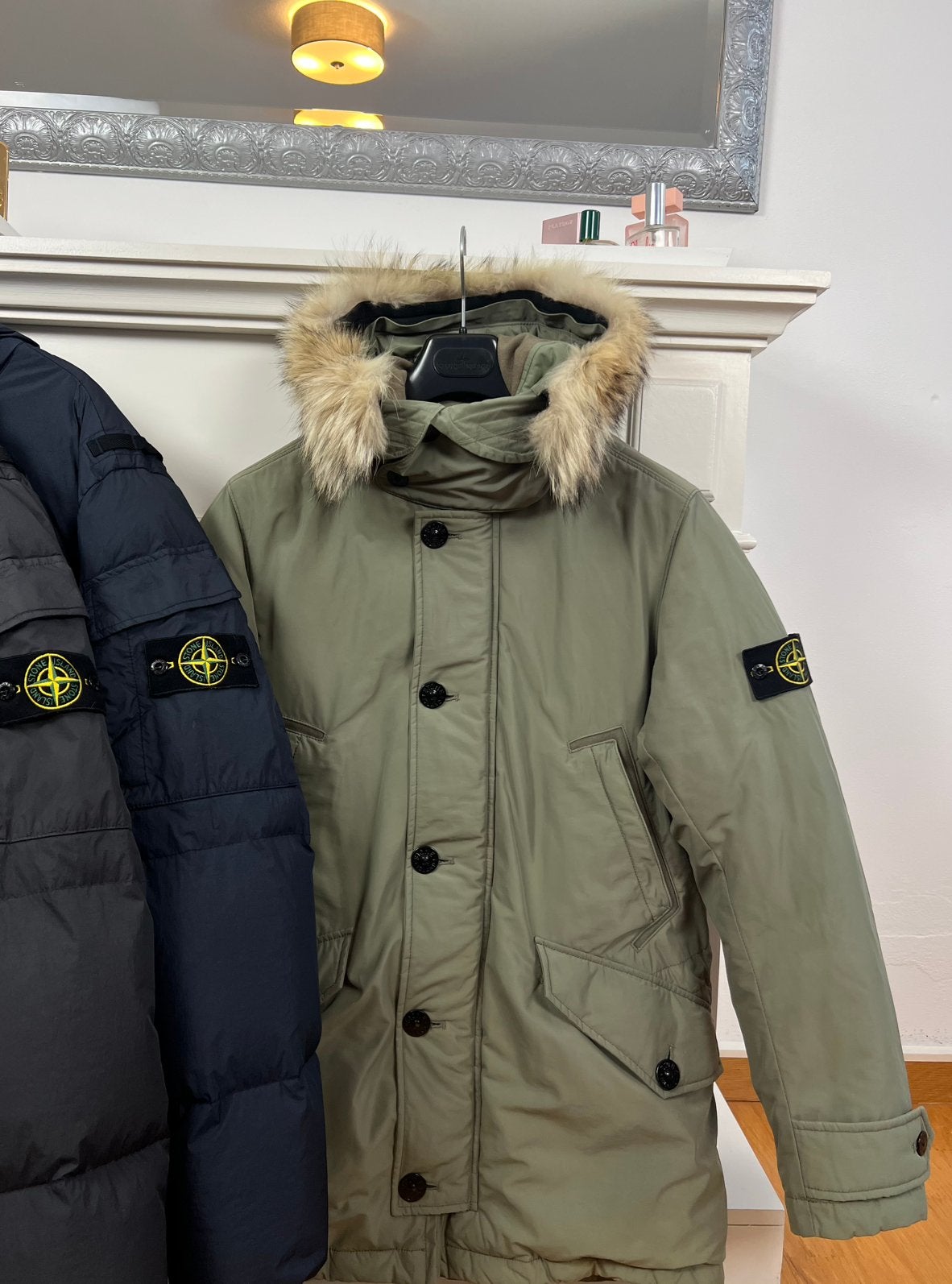 Stone Island | Micro Reps Parka | Green | Size M, Ophalen of Verzenden, Zo goed als nieuw, Maat 48/50 (M), Groen