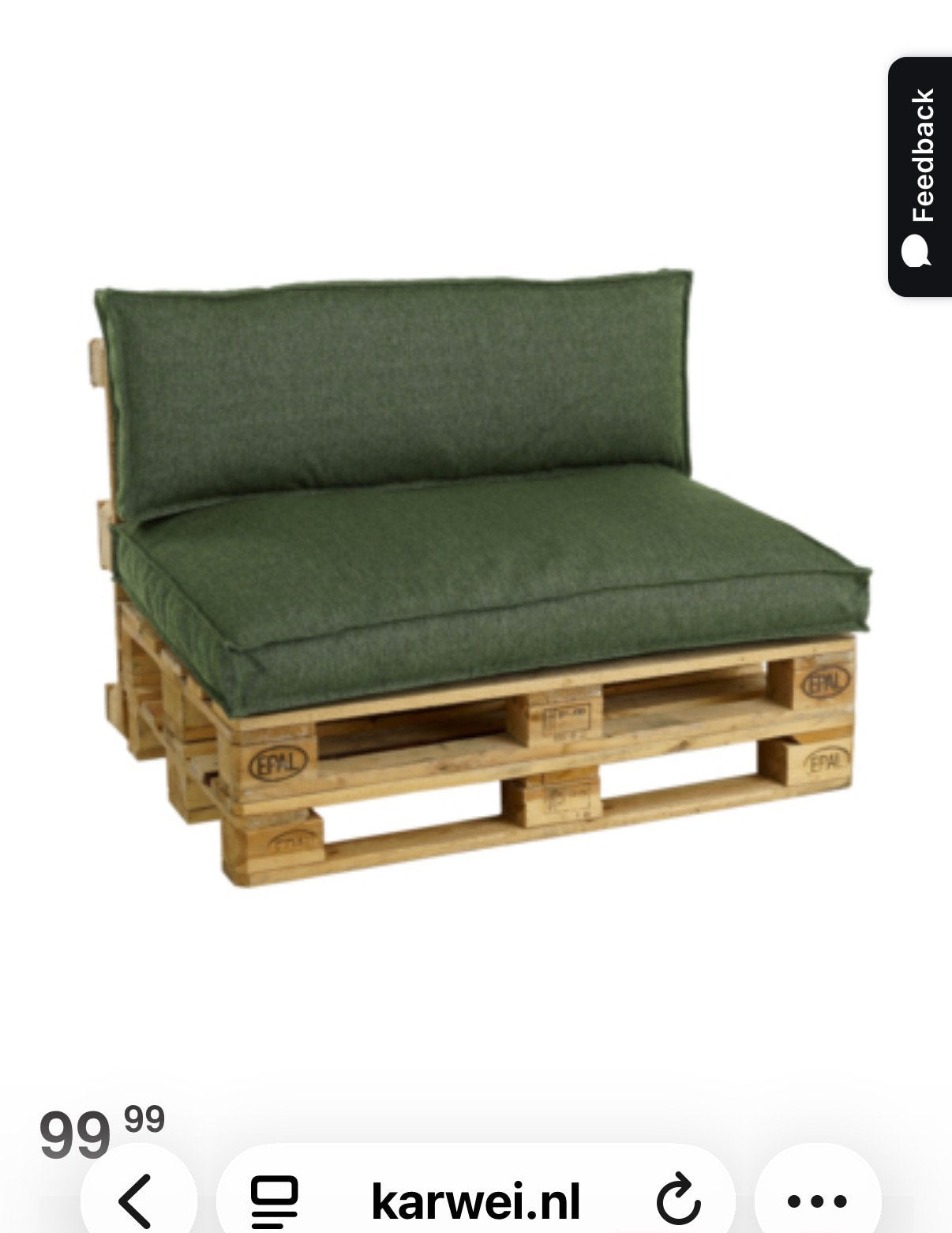 Palletkussens van Karwei - Comfortabele Luxe en Stijlvol -x3, Ophalen, Nieuw, Overige materialen, Loungeset