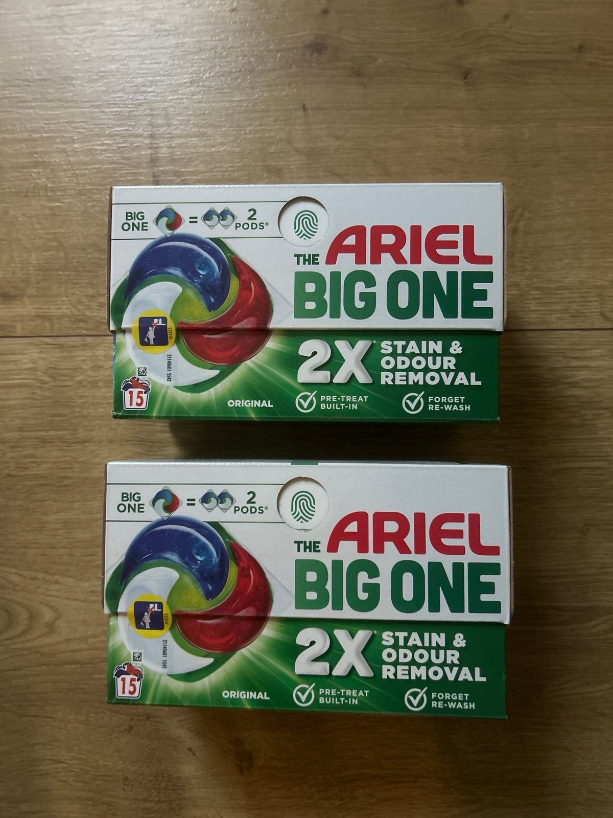 Ariel The Big One Wasmiddelpods - 2x15 stuks, Ophalen, Nieuw, 1200 tot 1600 toeren, Minder dan 85 cm
