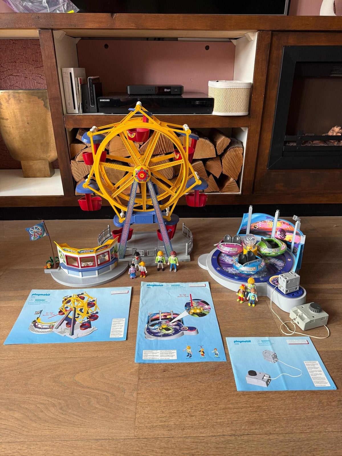 Playmobil Kermis Reuzenrad en breakdance  met handleidingen, Ophalen, Complete set, Overige typen, Zo goed als nieuw