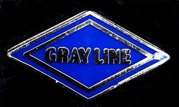 Gray Line Touringscars pin uit U.S.A, Verzenden, Nieuw, Transport, Speldje of Pin