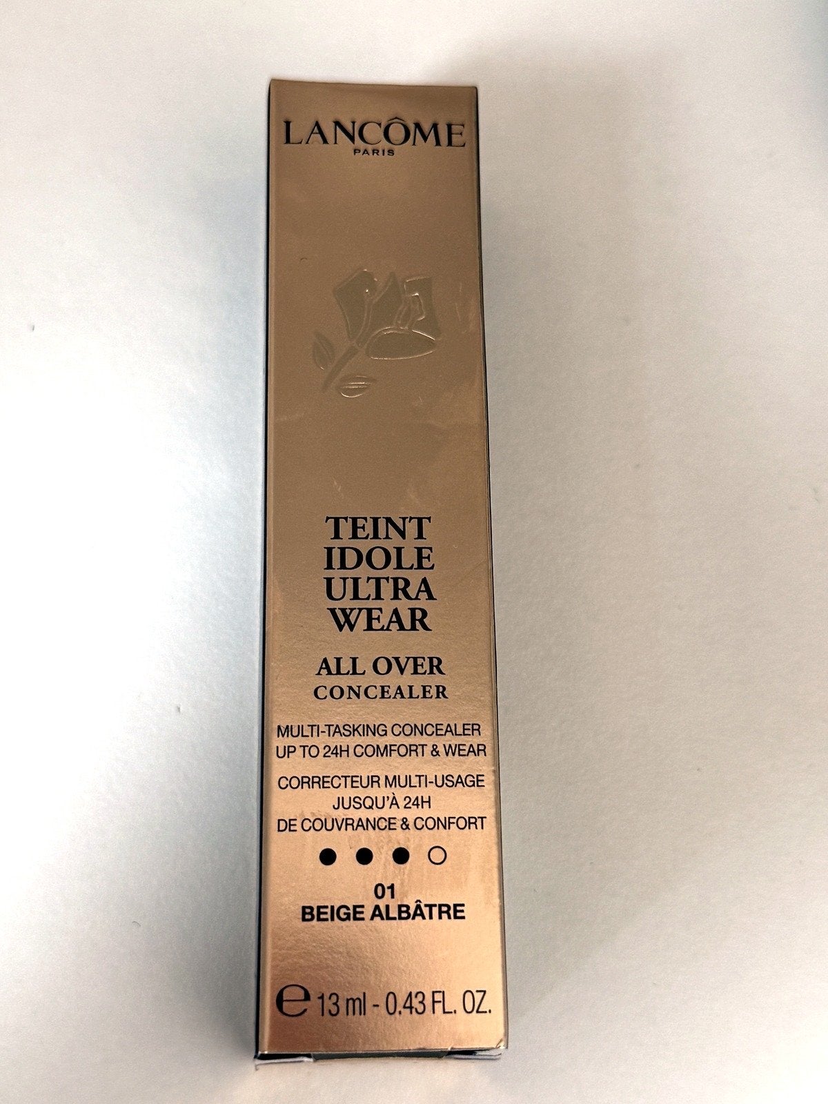Lancôme Teint Idole Ultra Wear Concealer 01 Beige Albâtre, Gehele gezicht, Beige, Nieuw, Ophalen of Verzenden