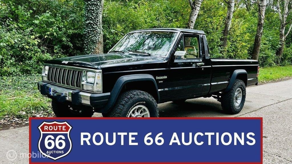 Jeep Comanche Laredo 4x4 | 1988 | Route 66 Auctions, Auto's, Jeep, Overige carrosserieën, Zwart, Bedrijf