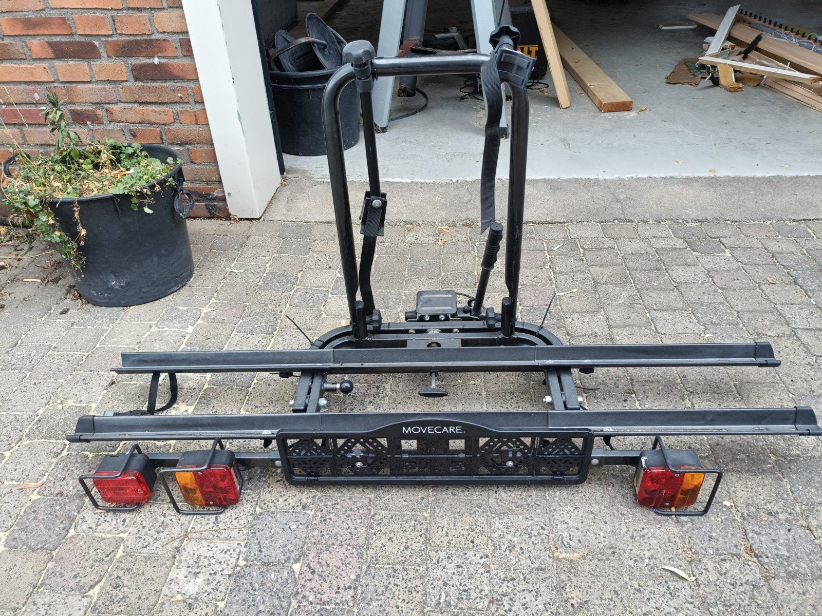 Movecare Compact 2 trekhaak fietsendrager kantelbaar, Ophalen, 2 fietsen, Gebruikt, Trekhaakdrager