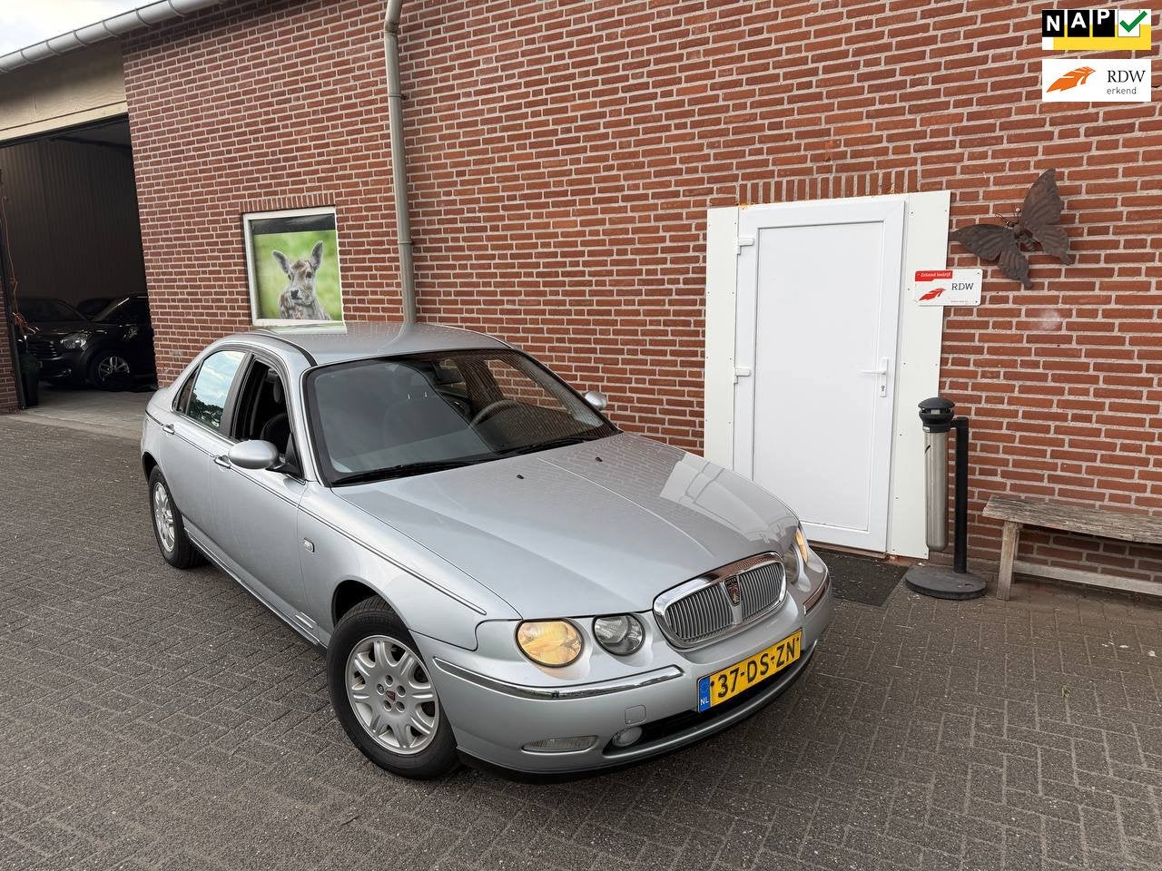 Rover 75 2.0 V6 Club Automaat, LM velgen, Zeer netjes, Gebruikt, Zwart, 150 pk, 1415 kg