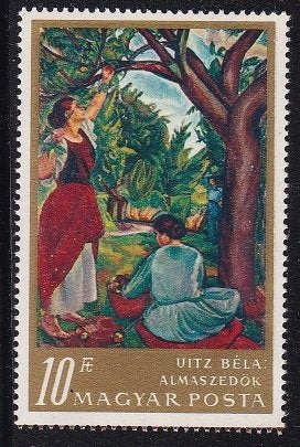 3791 - Hongarije michel 2377A postfris , schilderij Appelplu, Postzegels en Munten, Postzegels | Europa | Hongarije, Verzenden
