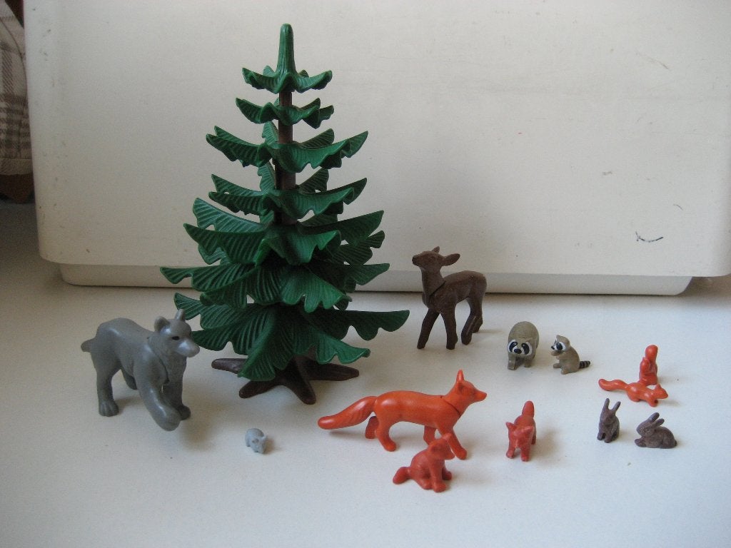 playmobil bosdieren bij dennenboom, Kinderen en Baby's, Speelgoed | Playmobil, Ophalen of Verzenden, Zo goed als nieuw