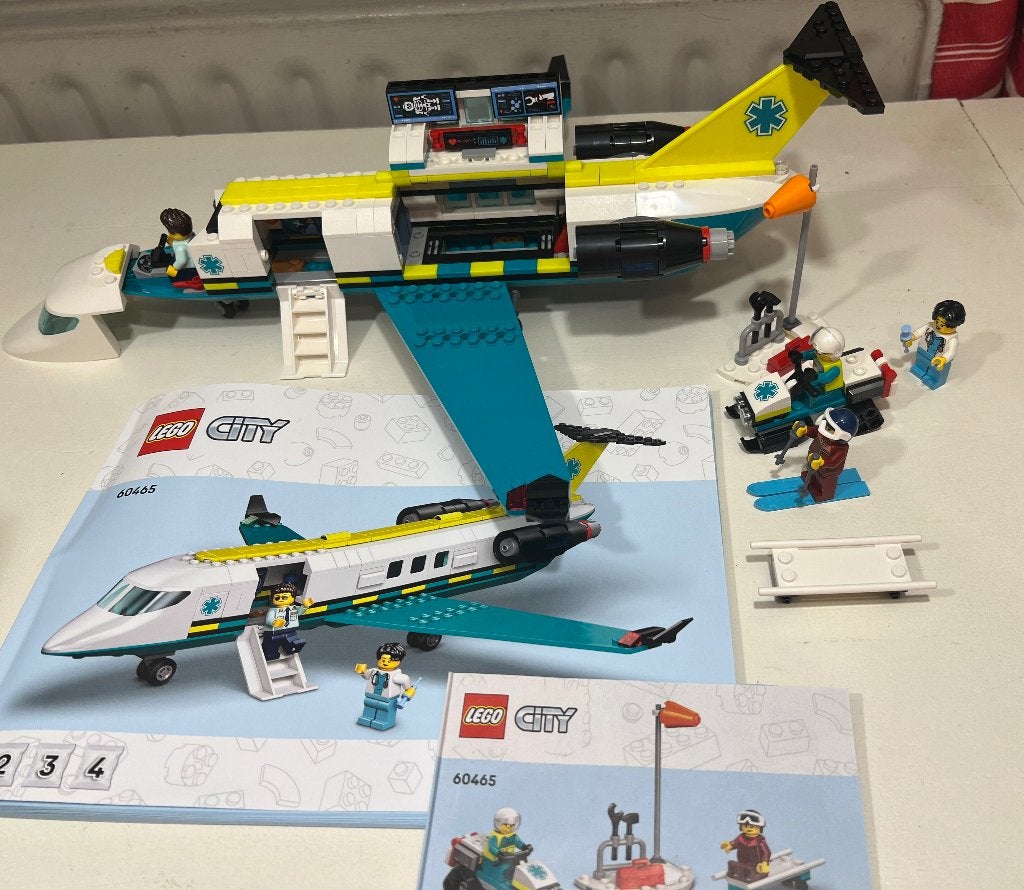 Lego Ambulance Vliegtuig, Ophalen, City, Lego, Zo goed als nieuw