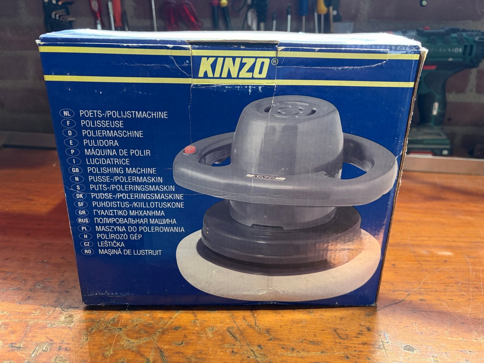 Kinzo Poetsmachine - Polijstmachine 120W, Ophalen of Verzenden, Zo goed als nieuw, Minder dan 600 watt, Overige typen