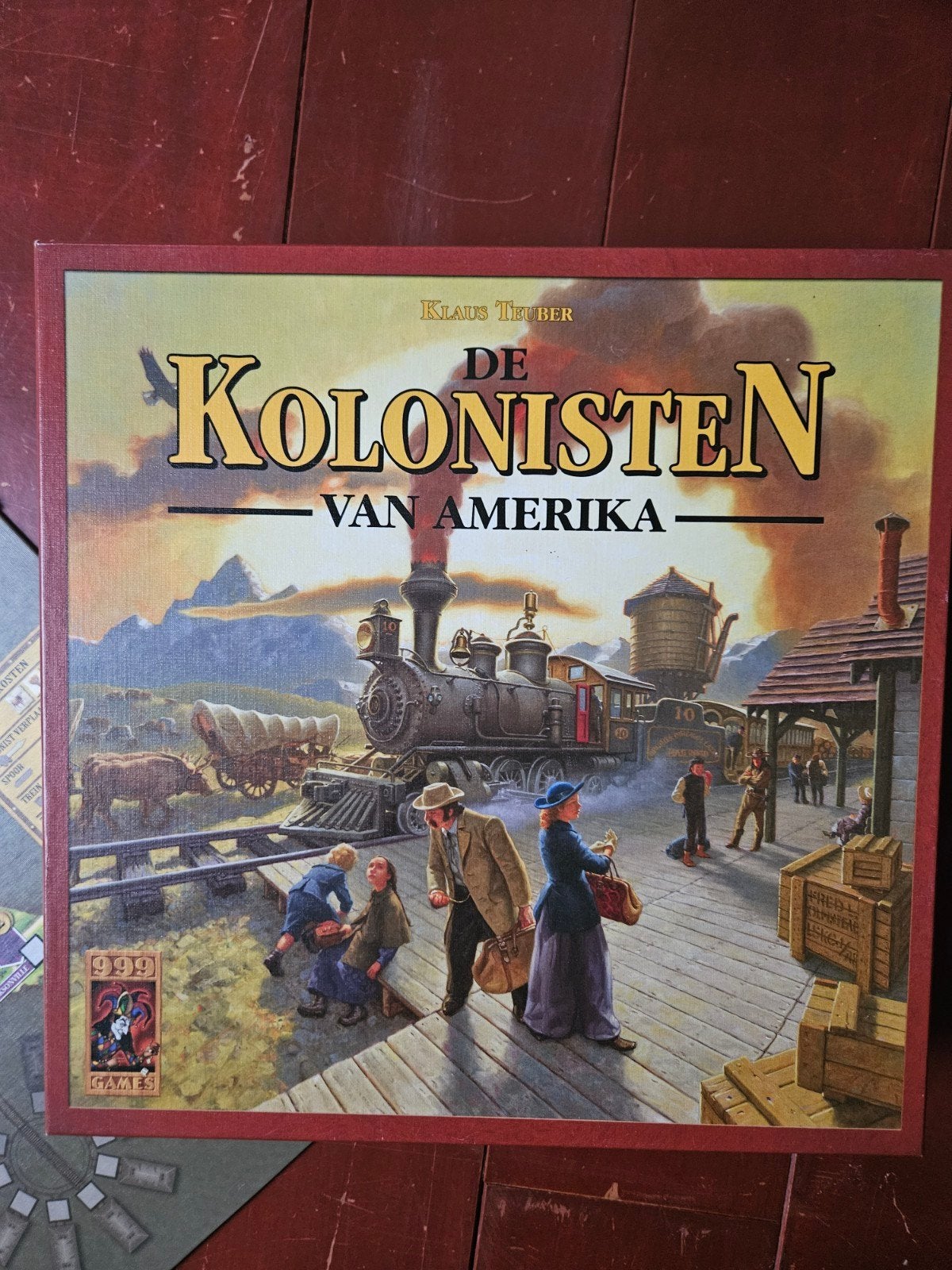 De Kolonisten van Amerika - Bordspel, Hobby en Vrije tijd, Gezelschapsspellen | Bordspellen, Ophalen, Zo goed als nieuw