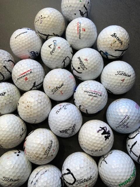 Golfballen 50 stuks, Ophalen of Verzenden, Gebruikt, Bal(len), Overige merken