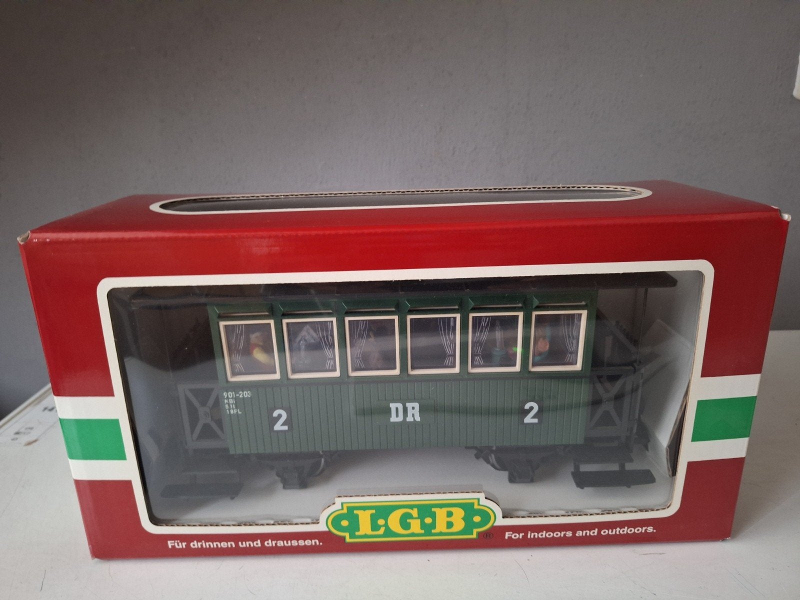 LGB 31400 Personenwagon met stalen wielen en 6 figuren, Hobby en Vrije tijd, Ophalen, Zo goed als nieuw, Wagon, LGB