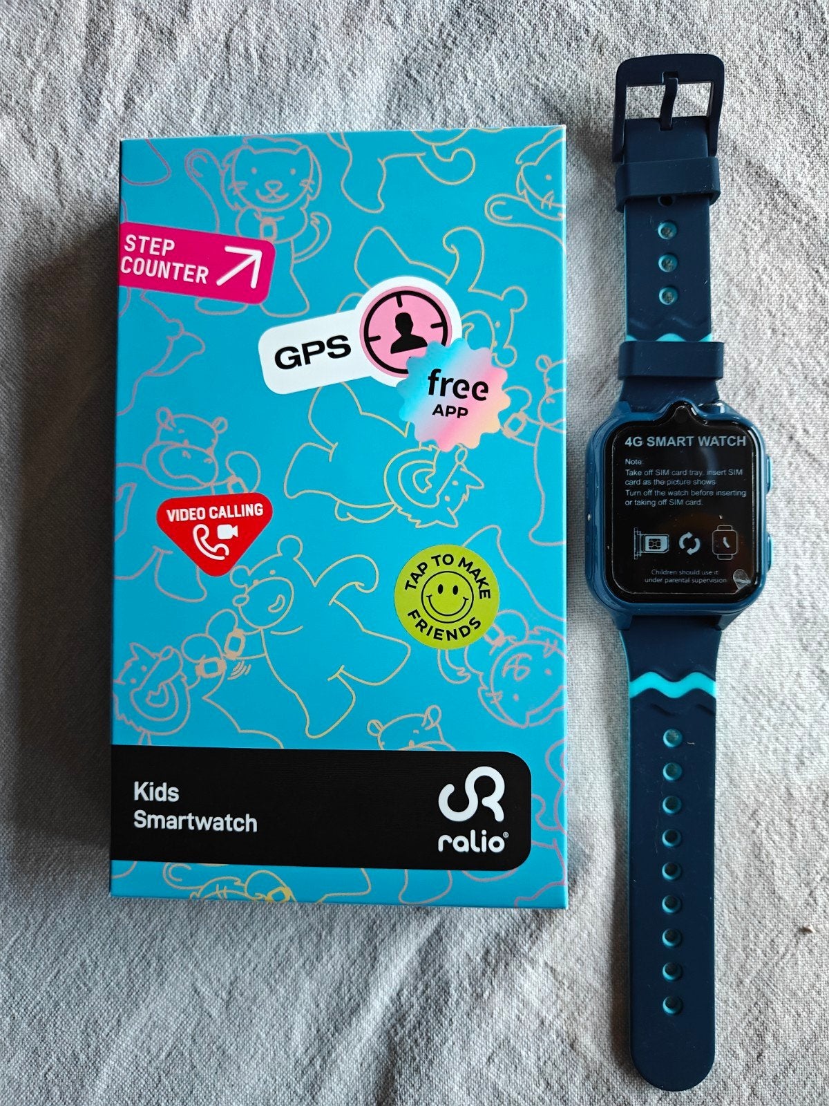 Nieuw Ralio Kids Smartwatch met GPS en Videobellen, Ophalen of Verzenden, Nieuw, Blauw, Jongen of Meisje