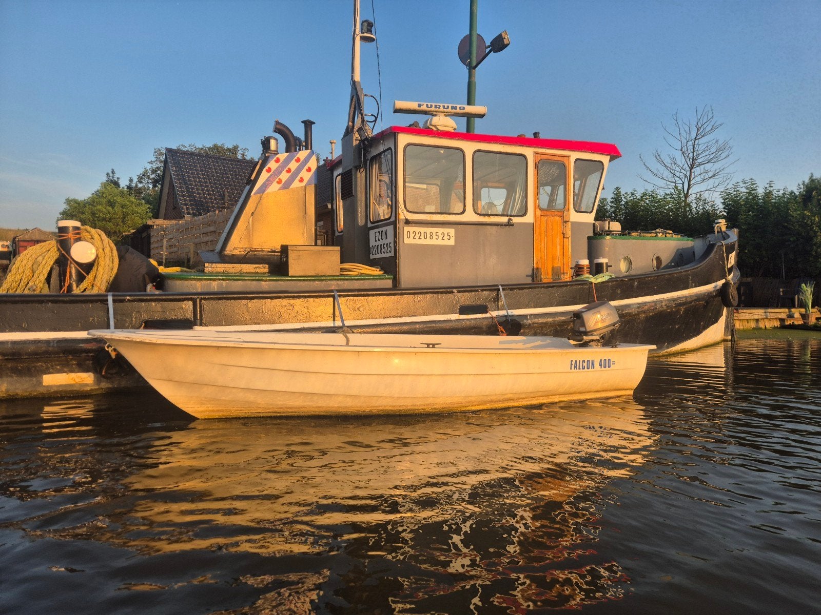 Bijna vaarklaar bootje inclusief motor, Ophalen, Gebruikt, 4 m, Tot 10 pk