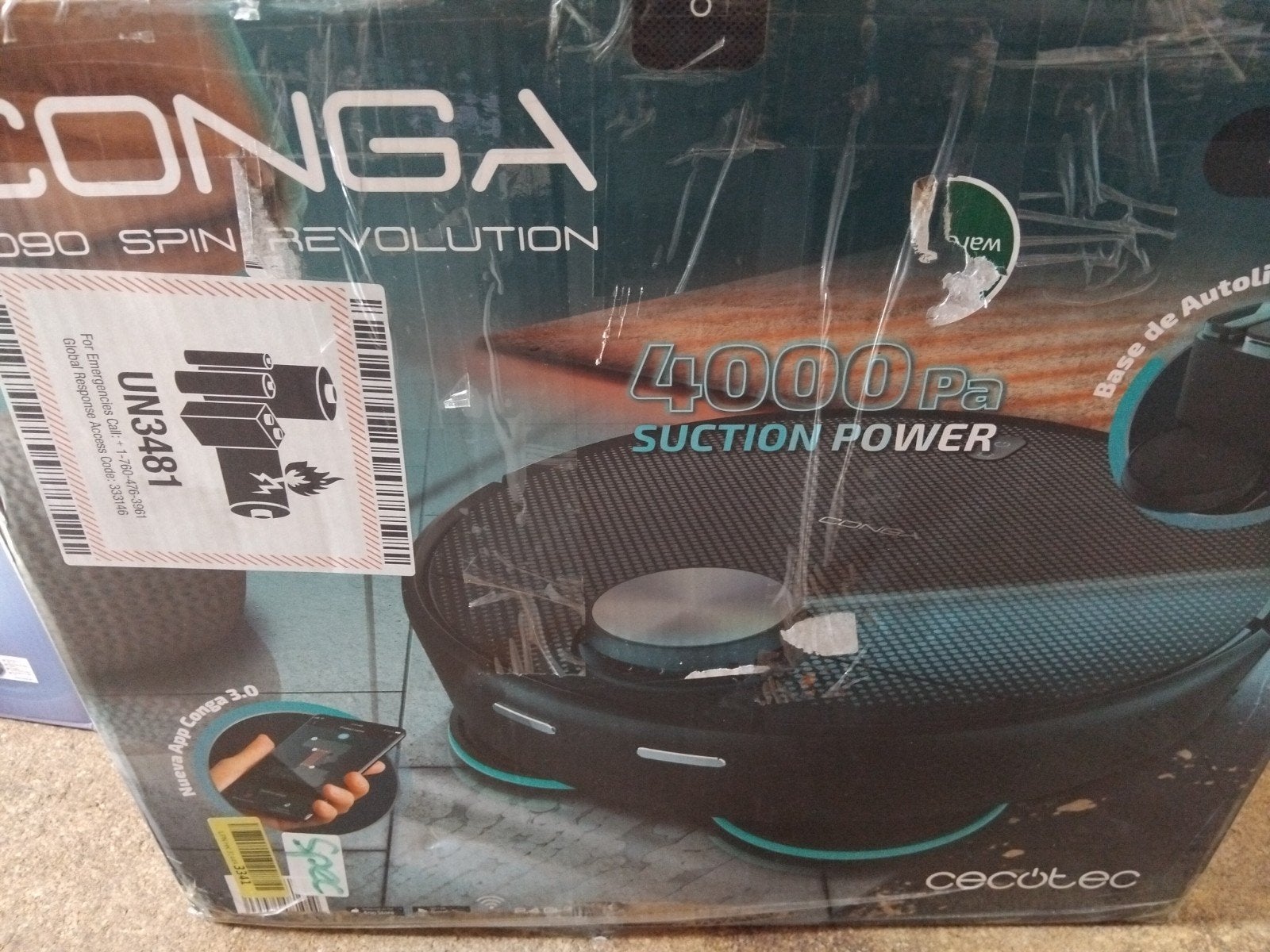 Conga 7090 Spin Revolution Robotstofzuiger met dweilfunctie, Overige merken, Nieuw, Ophalen of Verzenden, Robotstofzuiger