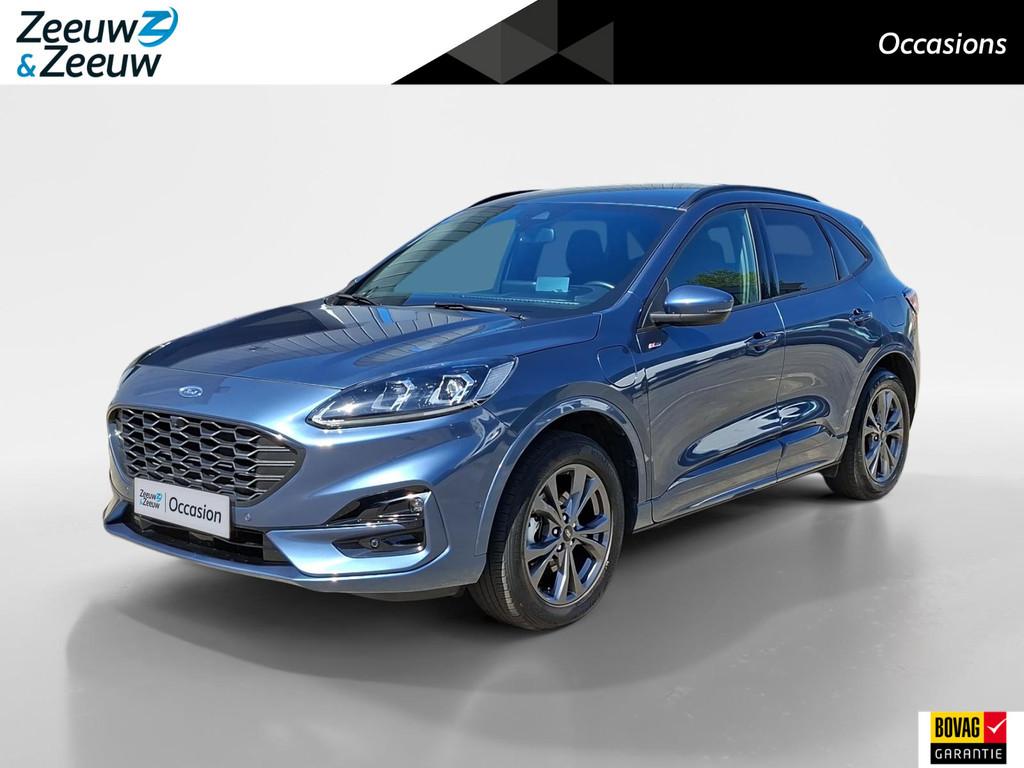 Ford Kuga 2.5 PHEV ST-Line | 99% SOH | Stoel- stuur en voorr, Auto's, 12 maanden, Gebruikt, 4 cilinders, Blauw