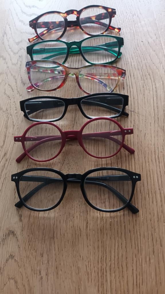 6 leesbrillen 2.5, Ophalen of Verzenden, Zwart, Overige merken
