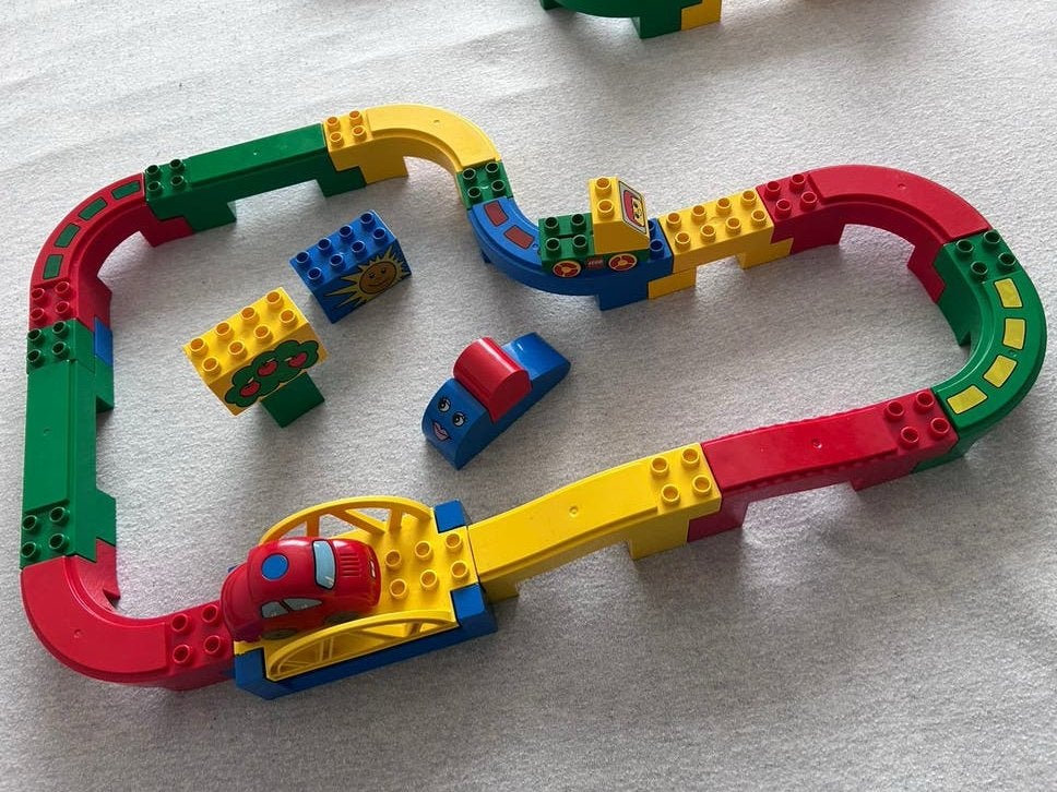 Lego Duplo autobaan van sets 2280 2281 2284 3267 9067, Ophalen of Verzenden, Gebruikt, Duplo