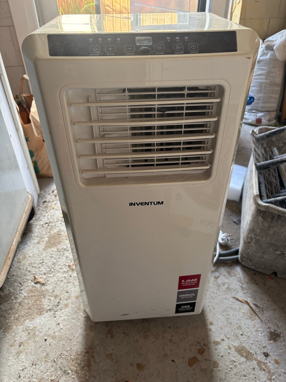 Inventum AC901 3-in-1 Mobiele Airco - Koelen, Ventileren, On, Witgoed en Apparatuur, Ophalen, Gebruikt, 3 snelheden of meer, Koelen en Ontvochtigen