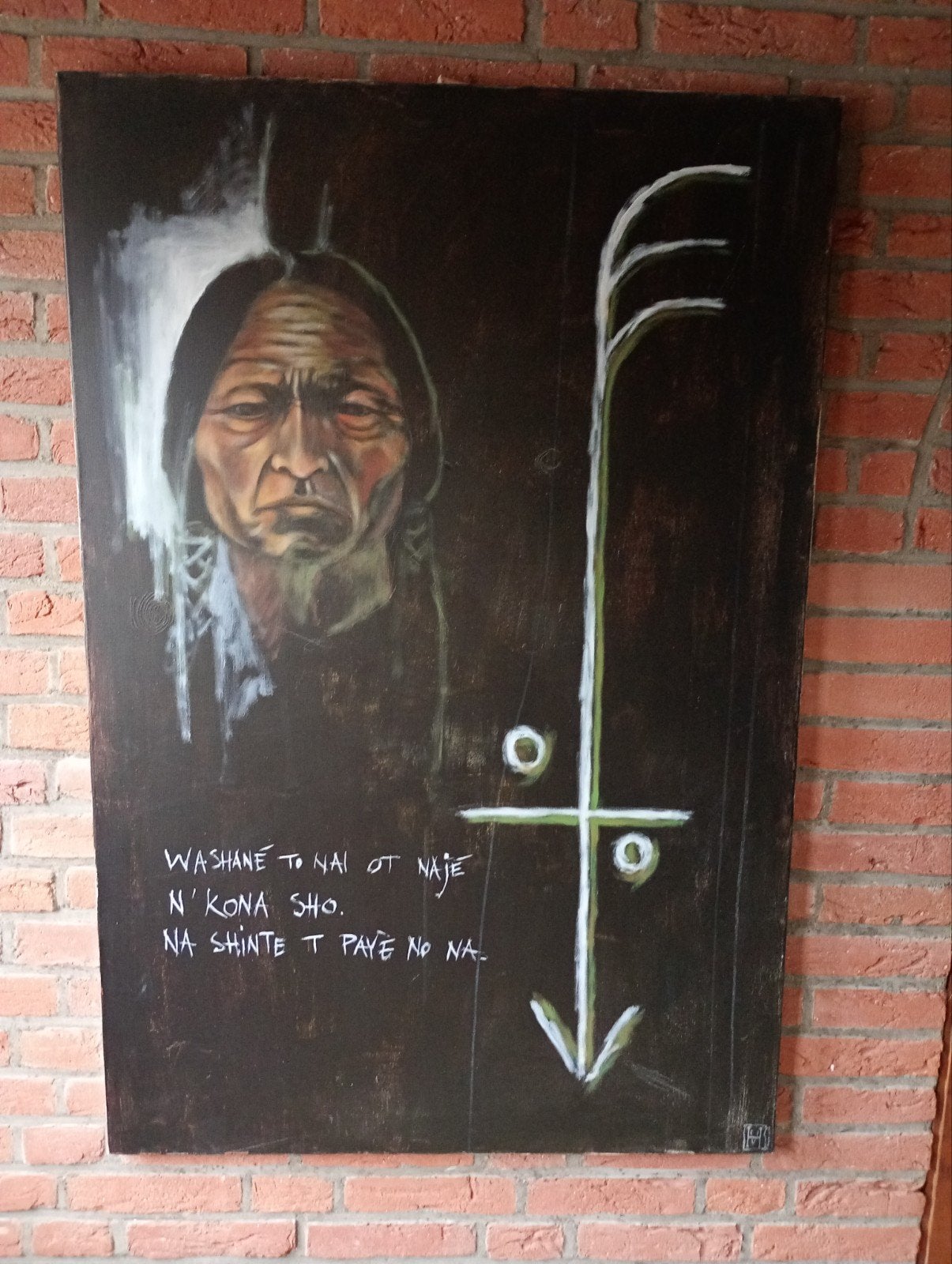 Schilderij van native indian, Ophalen, Schilderij