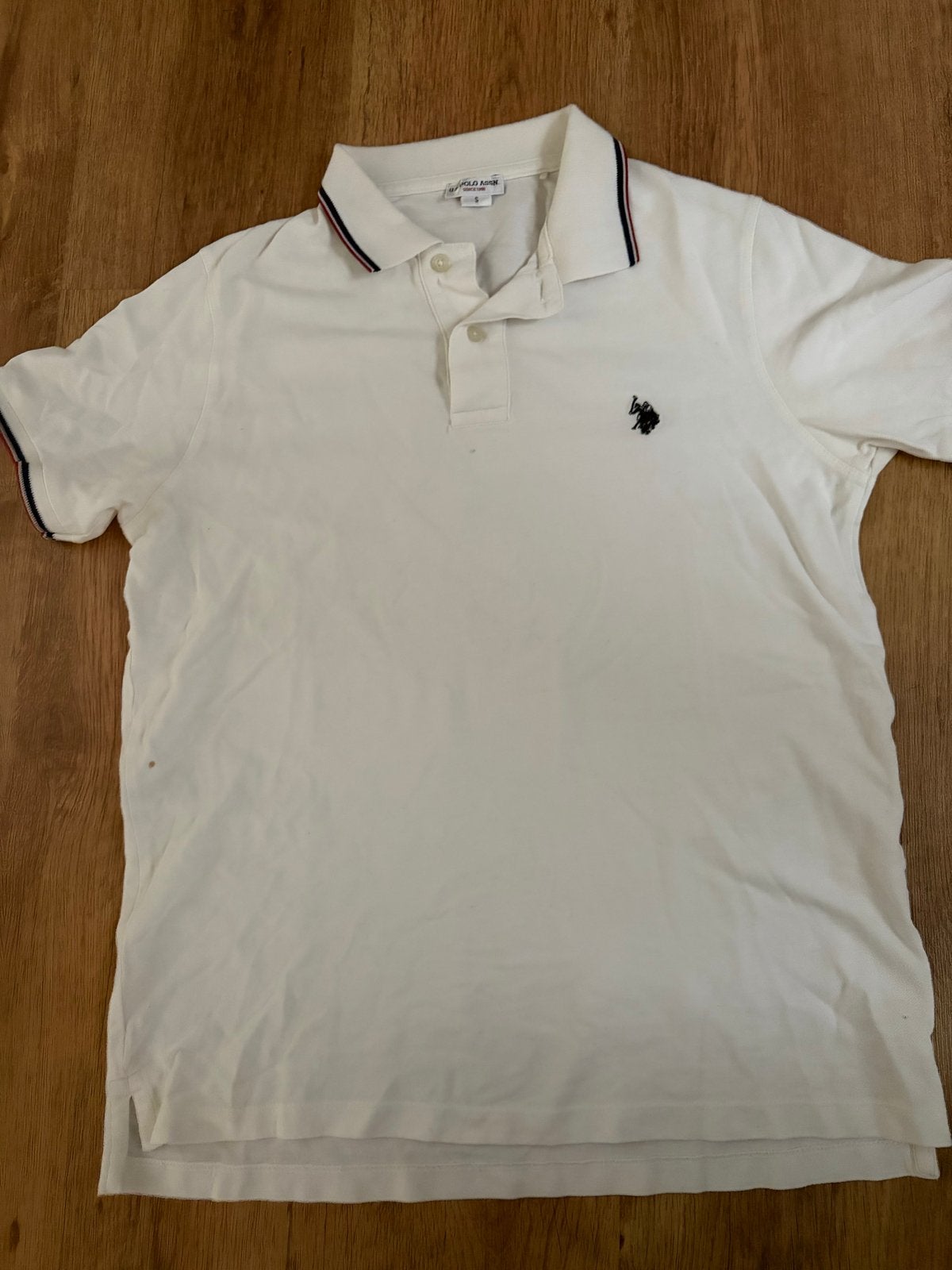 U.S. Polo Assn. Polo Shirt Maat S - Wit, Kleding | Heren, Ophalen of Verzenden, Gedragen, Maat 46 (S) of kleiner, Wit