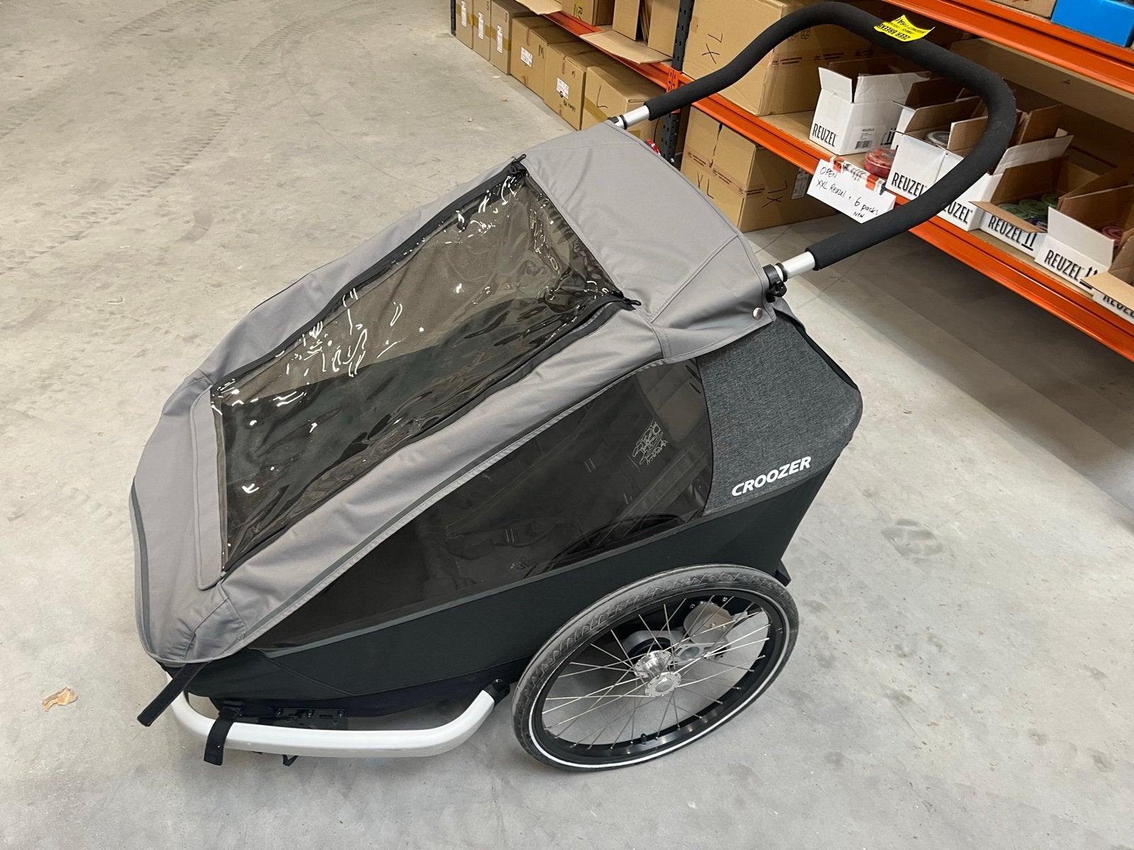 Croozer Kinderkar - Fietskar en wandelwagen in één, Ophalen, Vering, Zo goed als nieuw, Kinderkar