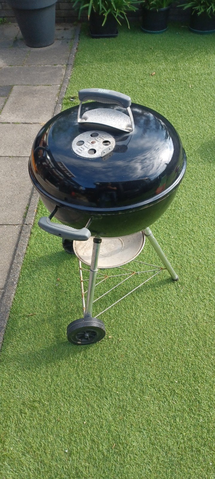 Weber Bar-B-Kettle Houtskoolbarbecue 47 cm, Ophalen, Gebruikt, Weber