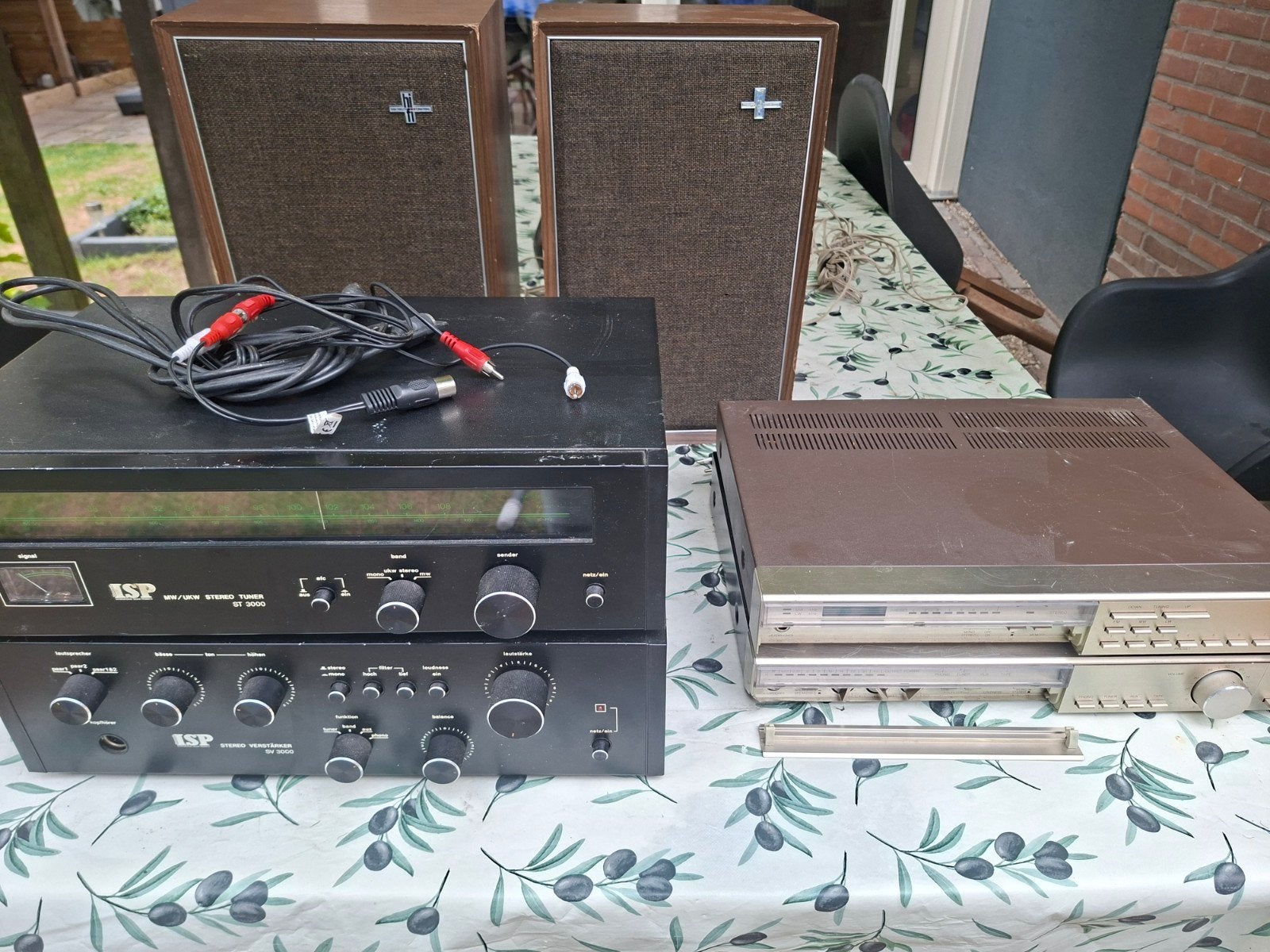 Te koop aangeboden 2x vintage versterker&tuner set incl, Audio, Tv en Foto, Stereo-sets, Overige merken, Gebruikt, Tuner of Radio