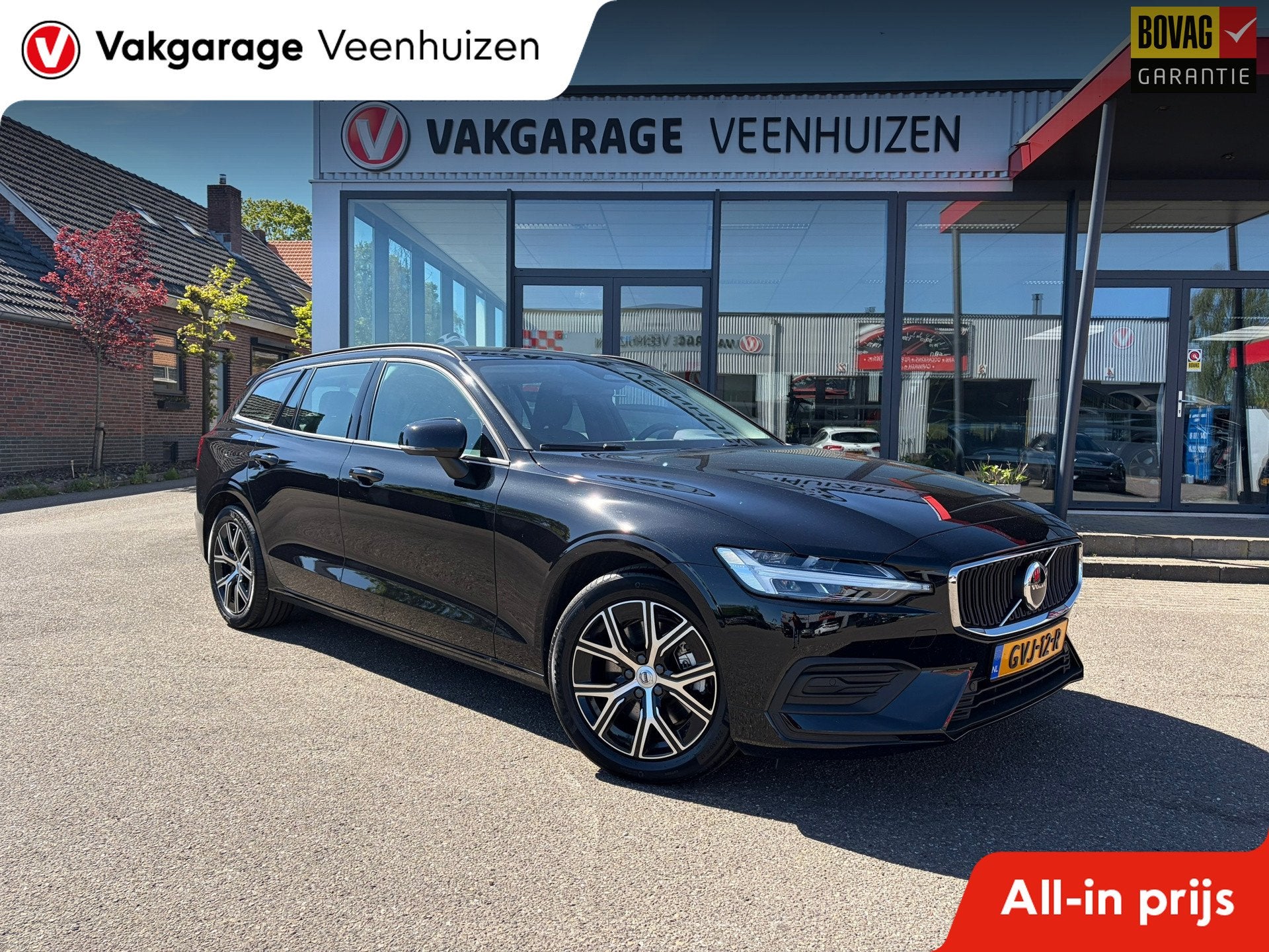 Volvo V60 2.0 B4 Essential Edition|Rijklaar prijs|Fabrieksga, Auto's, 12 maanden, Euro 6, 4 cilinders, 1634 kg